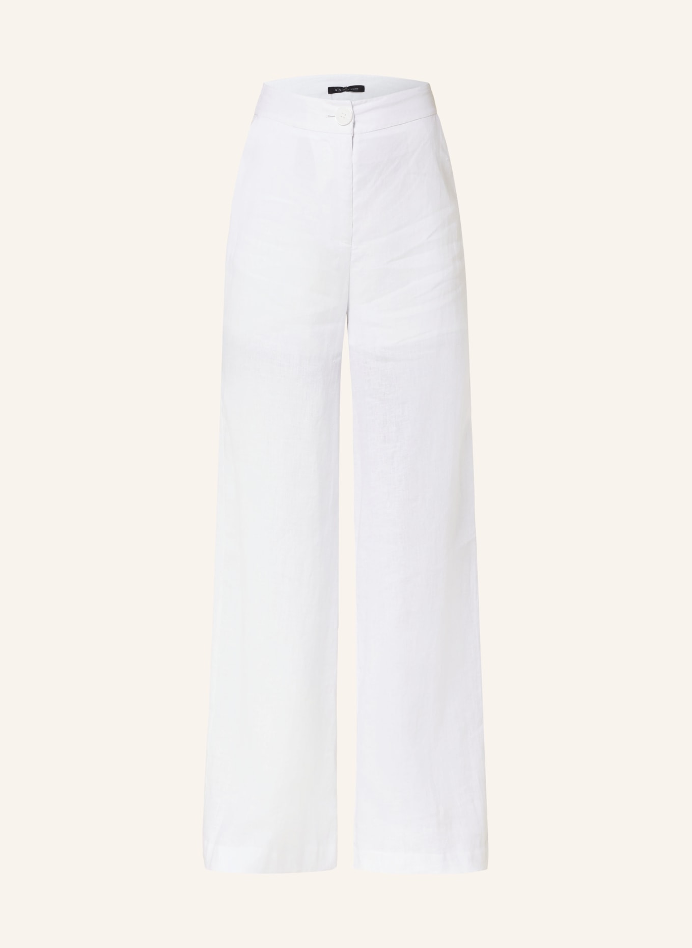 ARMANI EXCHANGE Wide leg trousers, Color: WHITE (Image 1)