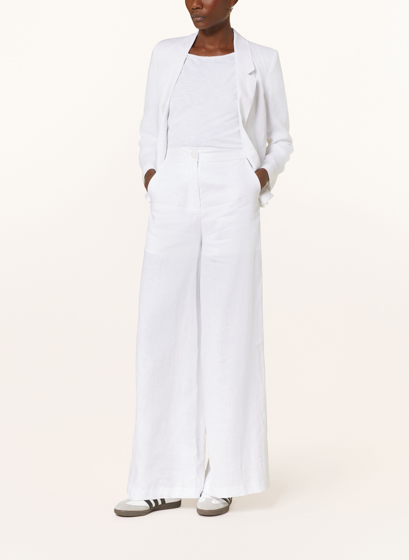ARMANI EXCHANGE Wide leg trousers, Color: WHITE (Image 2)