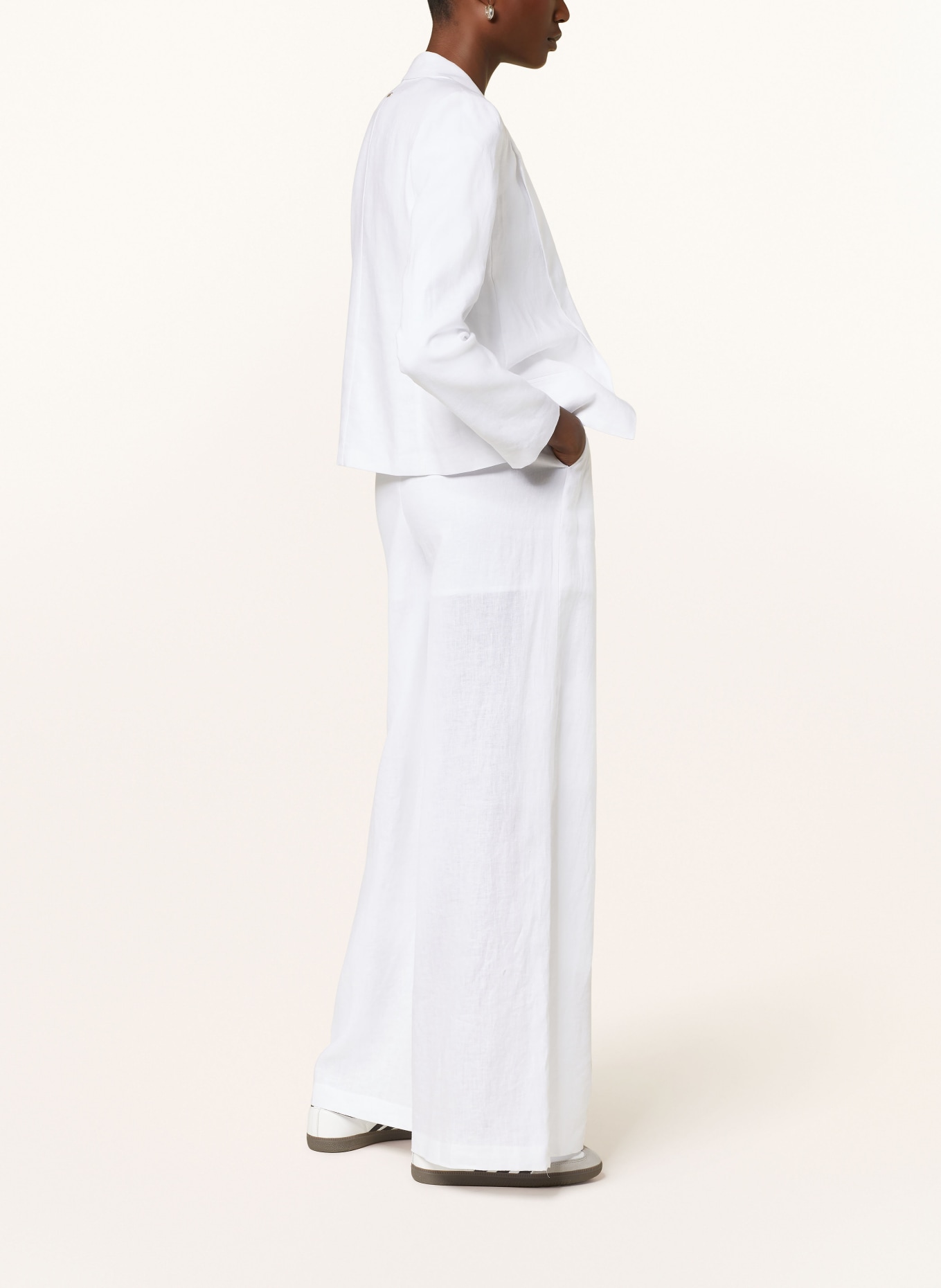ARMANI EXCHANGE Wide leg trousers, Color: WHITE (Image 4)