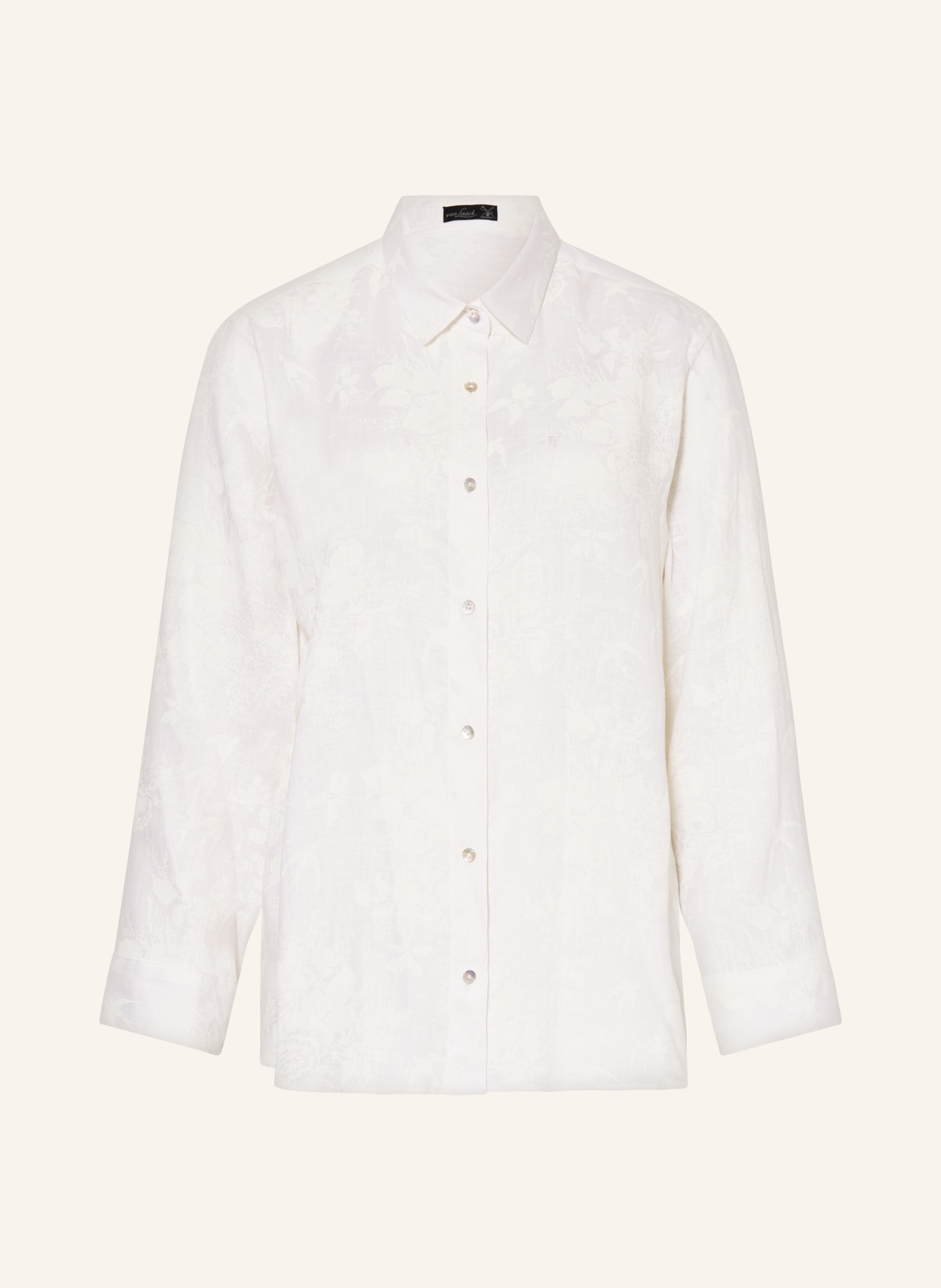 van Laack Shirt blouse LALEHS in linen, Color: CREAM (Image 1)