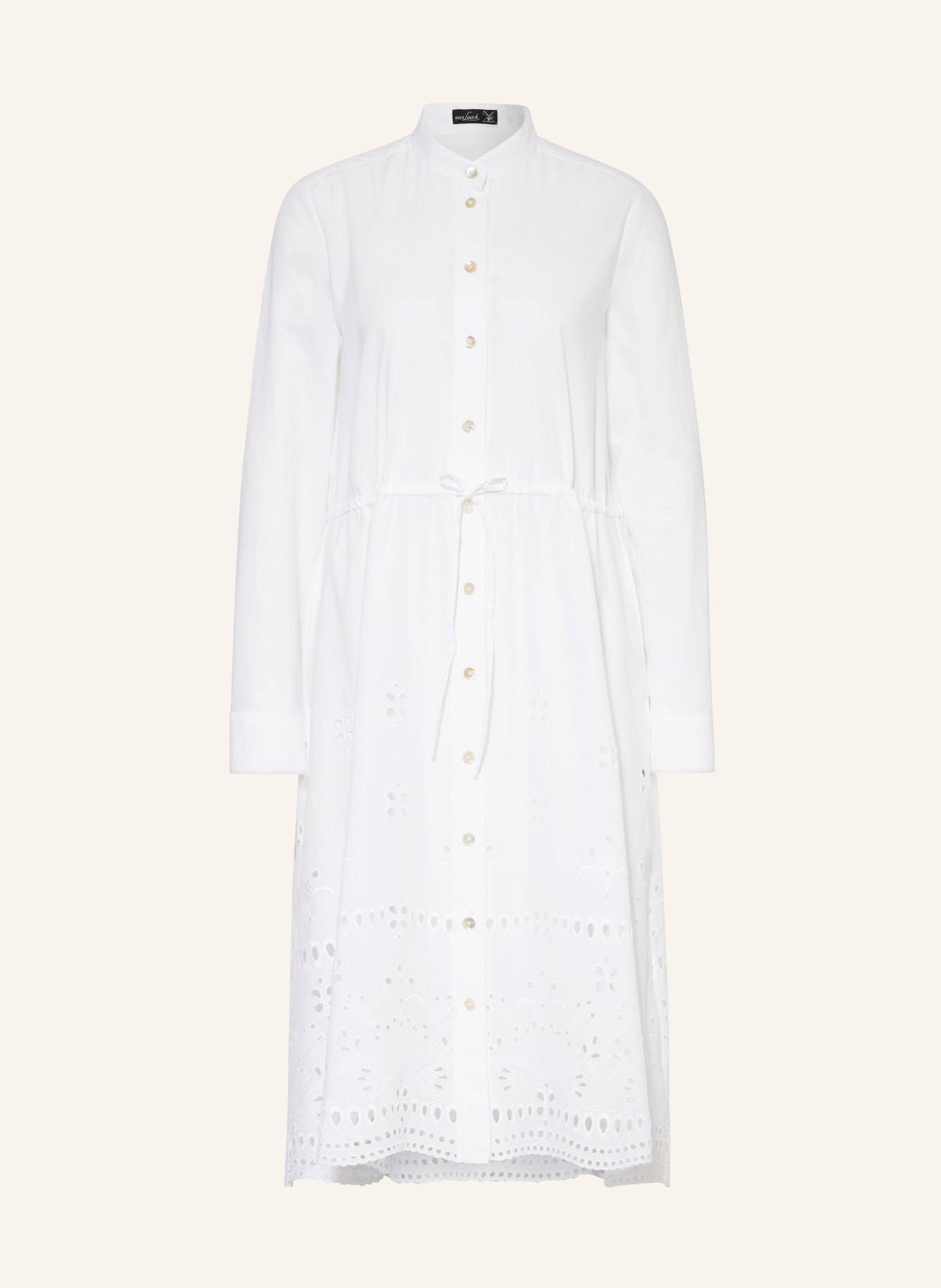 van Laack Shirt dress KANOA with broderie anglaise, Color: WHITE (Image 1)