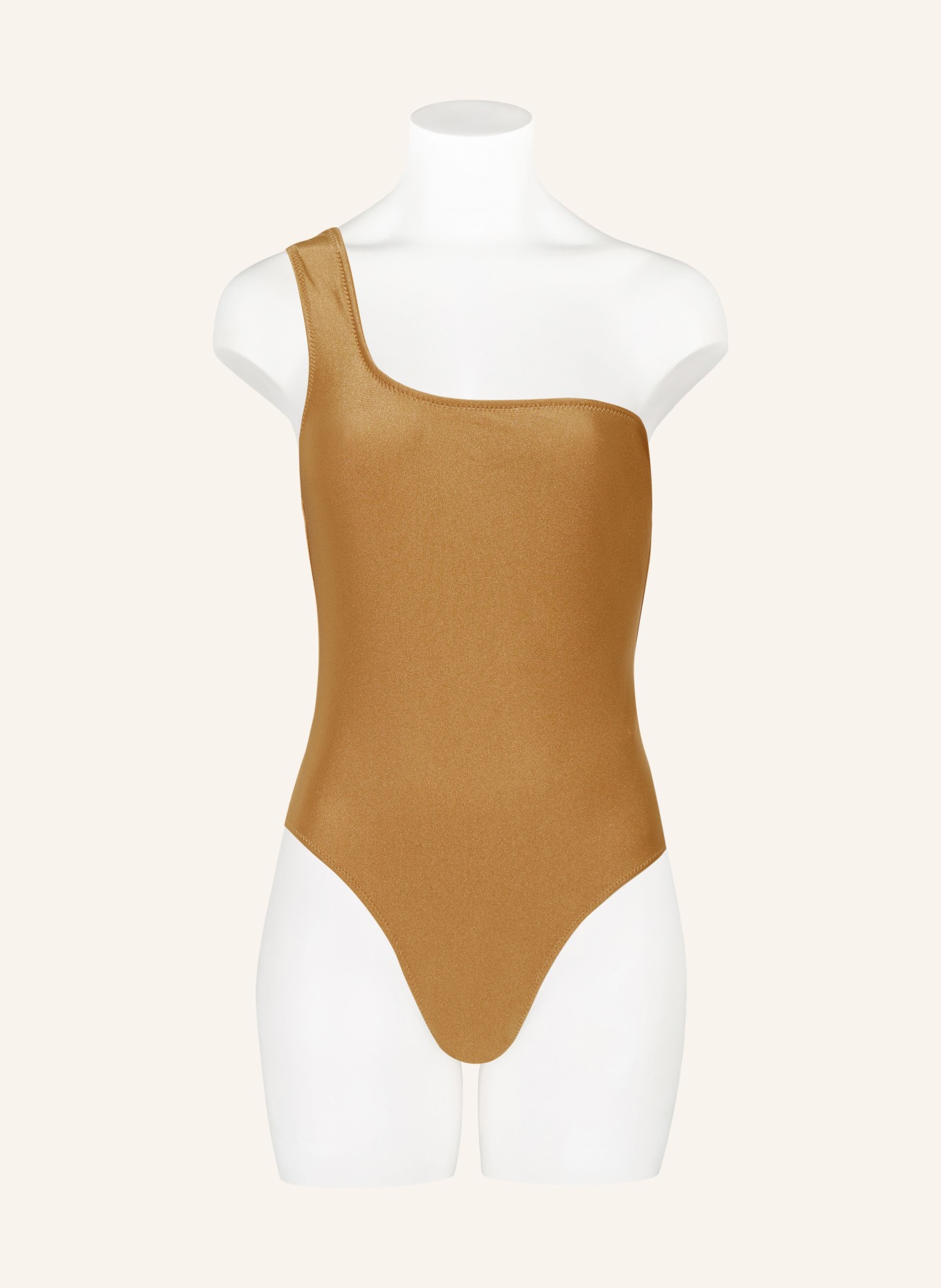 RIANI One-shoulder swimsuit with glitter thread, Color: GOLD (Image 2)