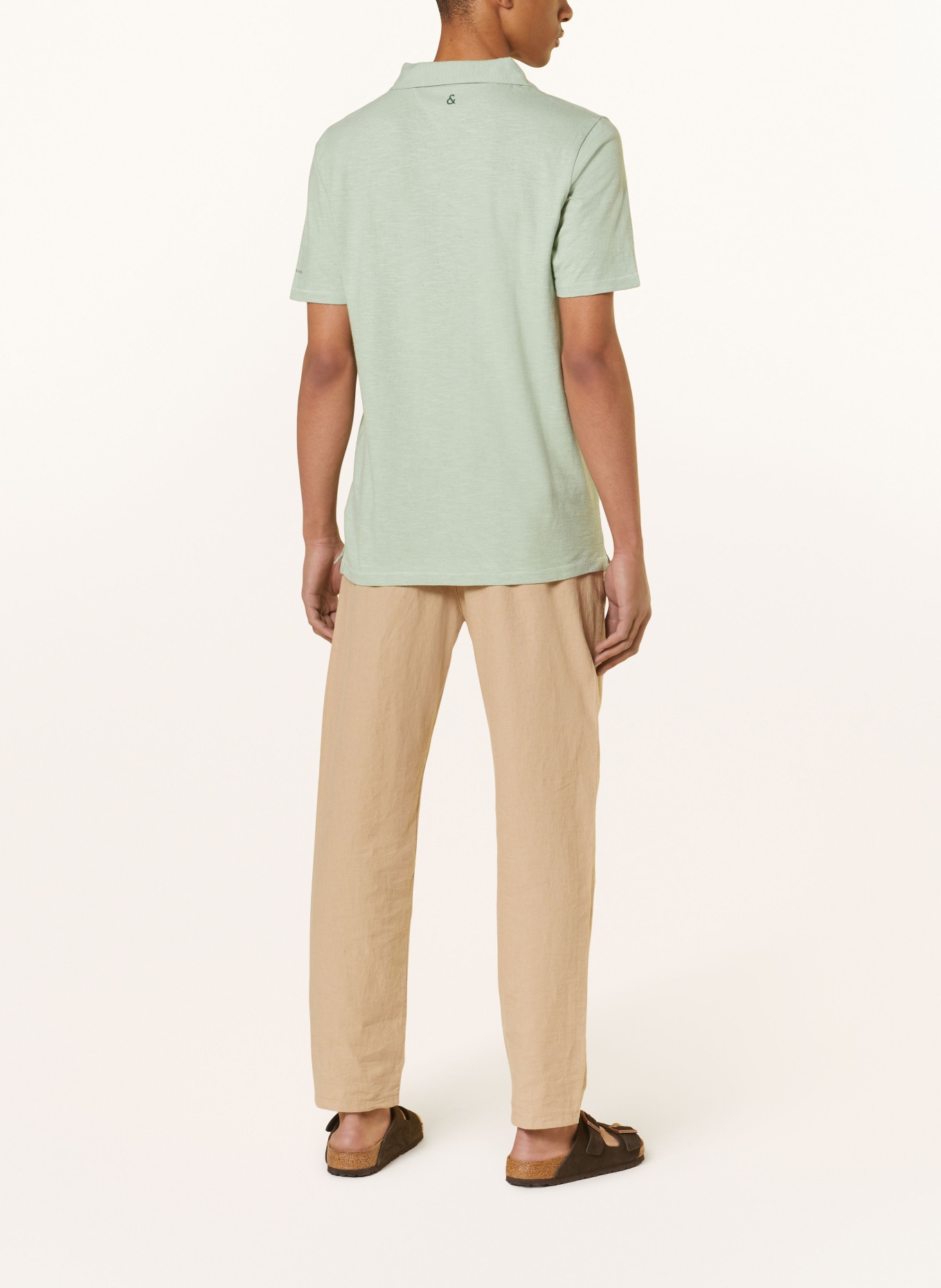 COLOURS & SONS Jersey polo shirt, Color: MINT (Image 3)