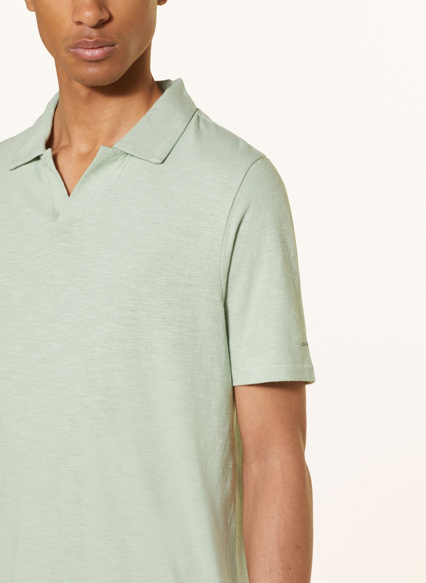 COLOURS & SONS Jersey polo shirt, Color: MINT (Image 4)