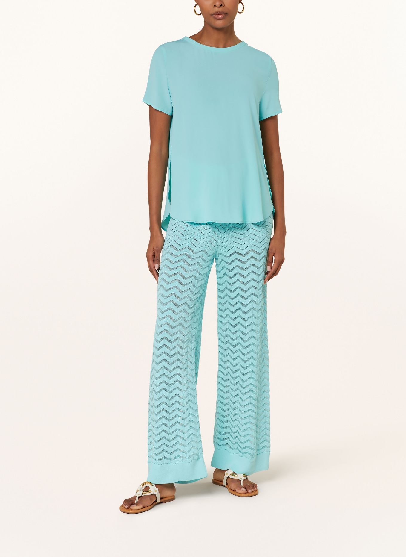 RIANI Knit trousers, Color: TURQUOISE (Image 2)