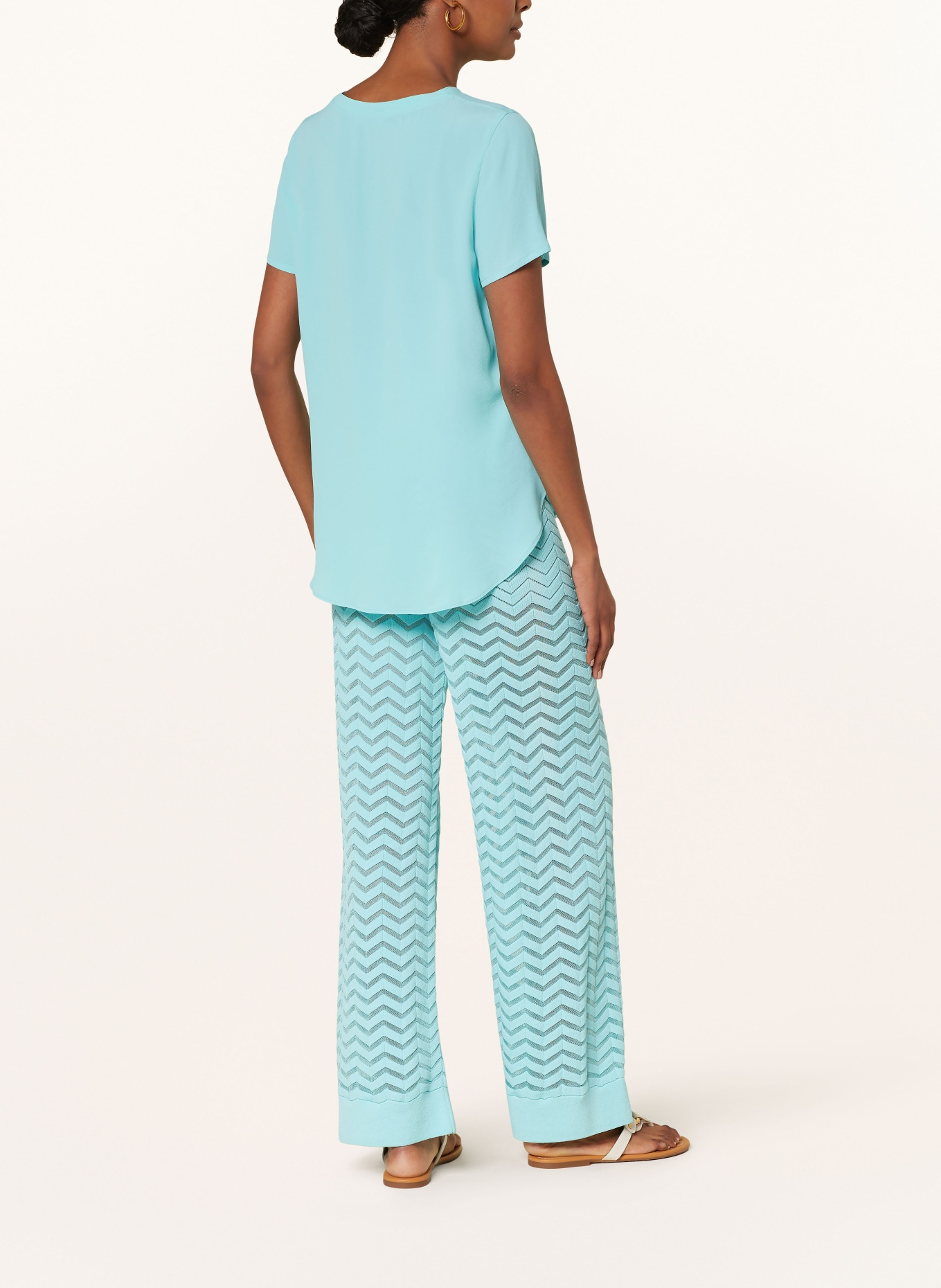RIANI Knit trousers, Color: TURQUOISE (Image 3)