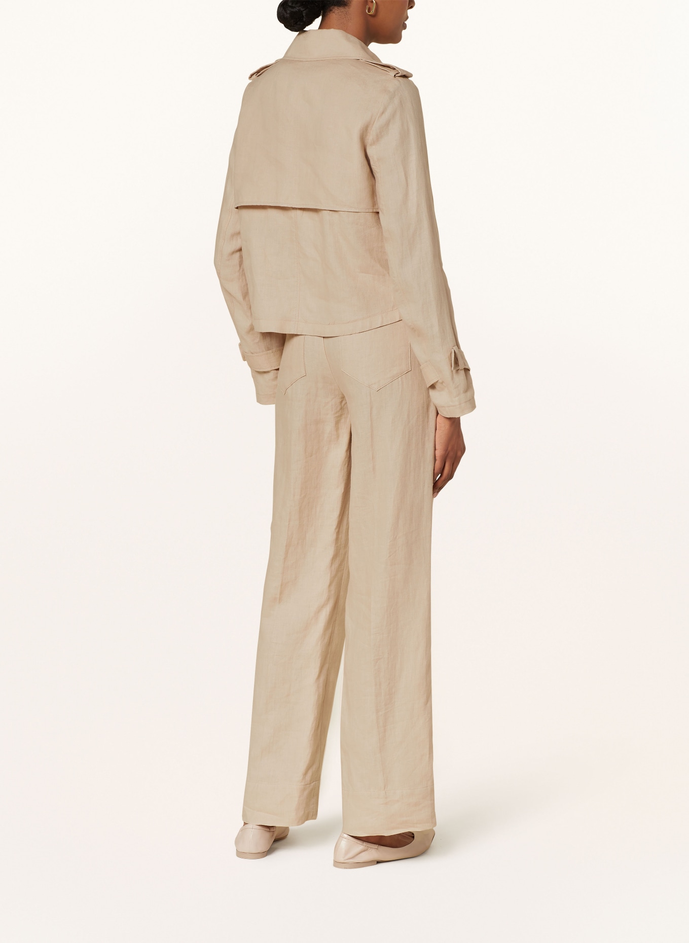 RIANI Linen pea coat, Color: BEIGE (Image 3)