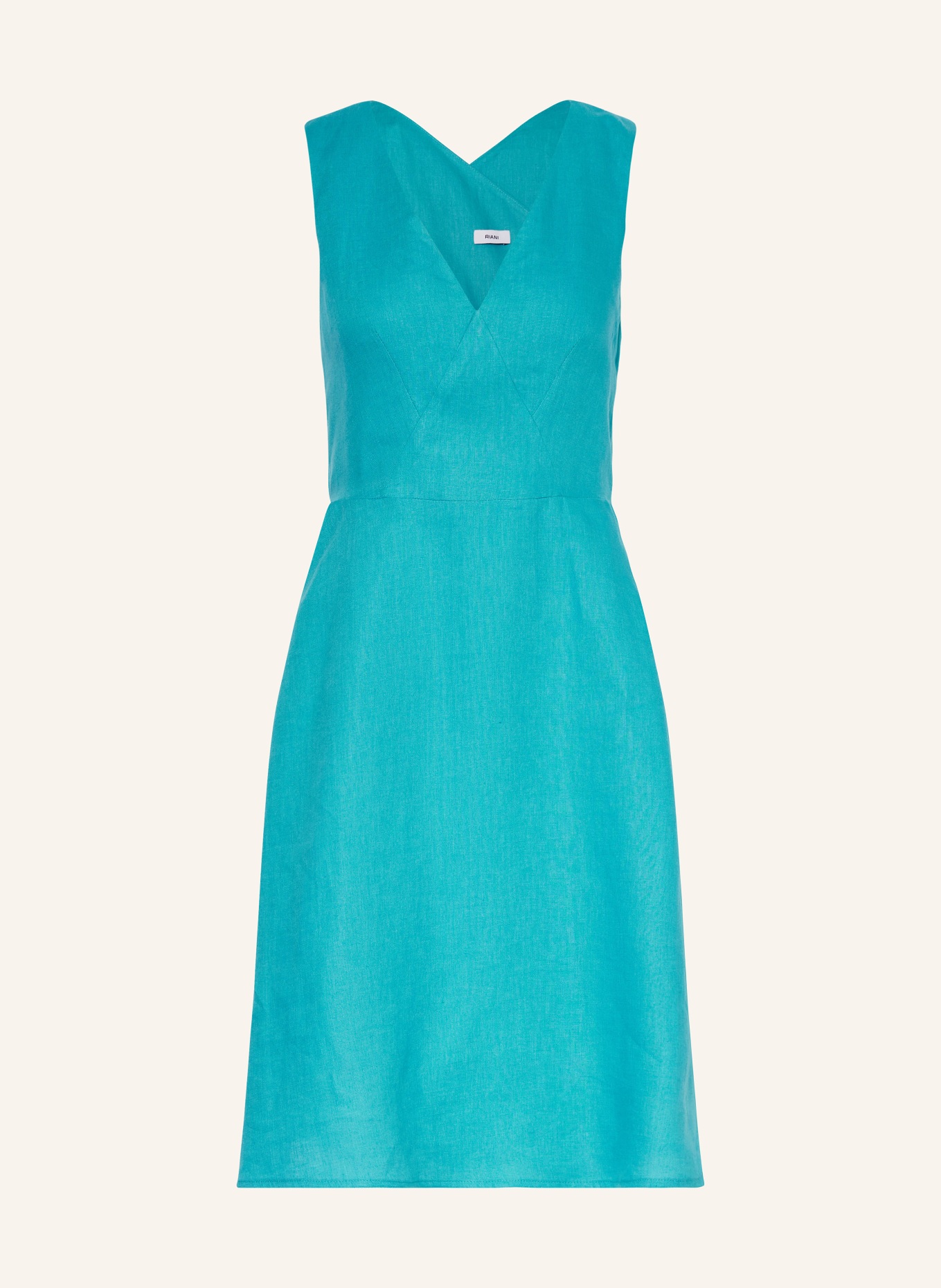 RIANI Sukienka z lnu, Kolor: PETROL (Obrazek 1)