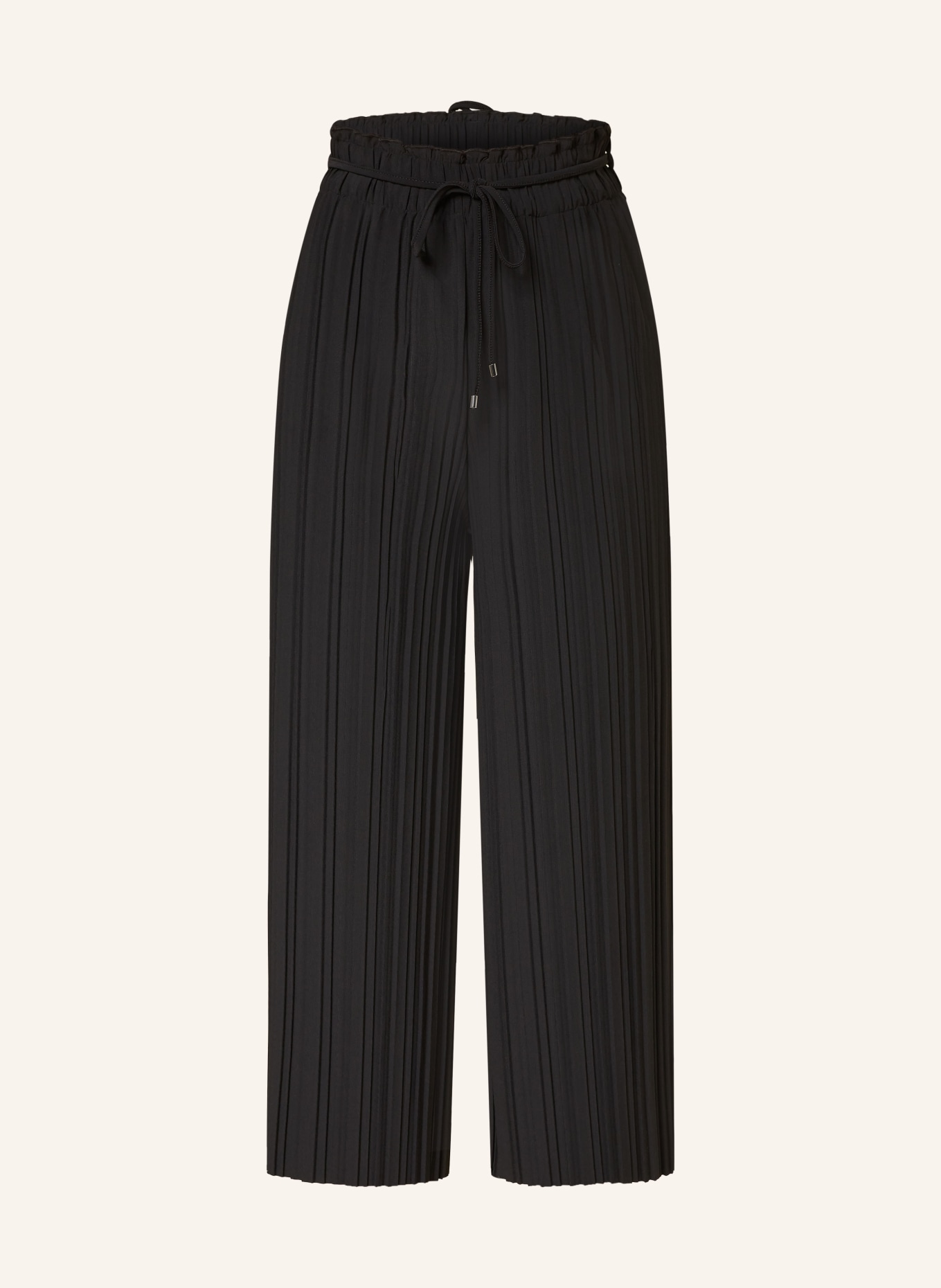 s.Oliver BLACK LABEL 7/8 pleated trousers, Color: BLACK (Image 1)