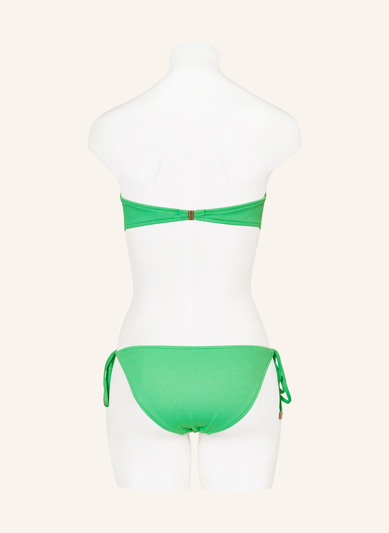 MELISSA ODABASH Bandeau bikini top MELBOURNE, Color: GREEN (Image 3)