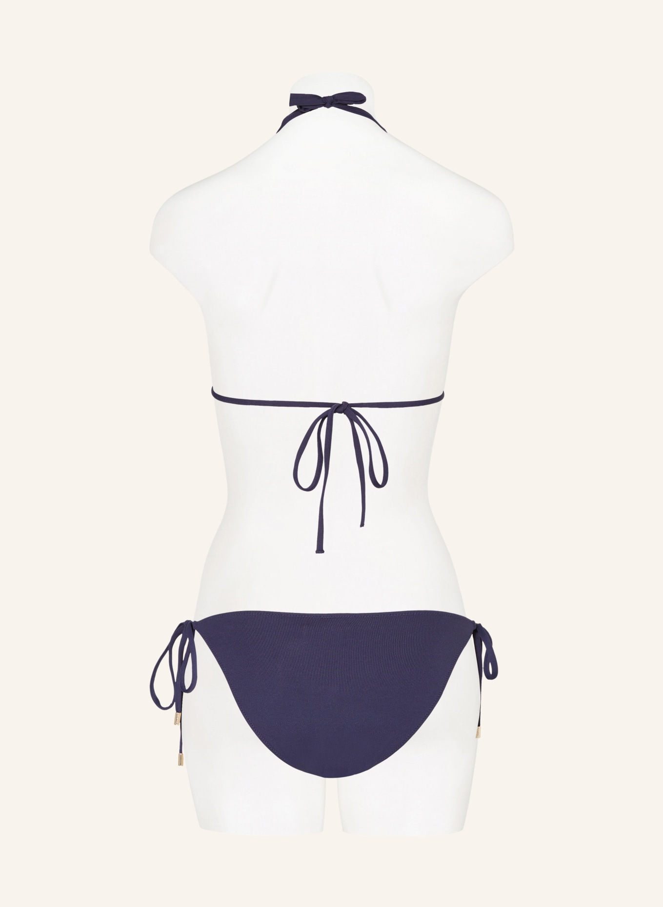 MELISSA ODABASH Halter neck bikini ANTIBES with UV protection 50, Color: DARK BLUE (Image 3)
