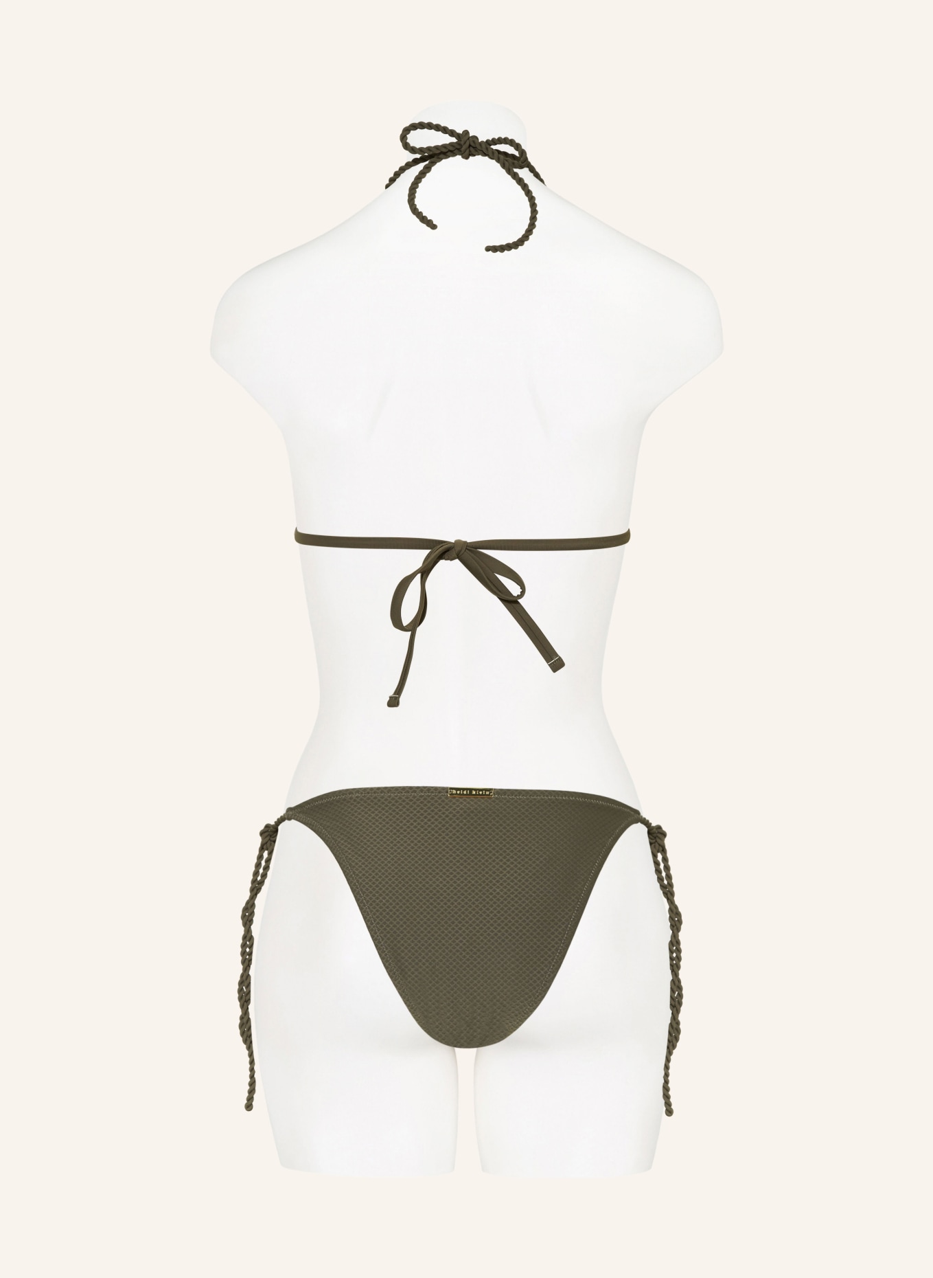 heidi klein Triangle bikini bottoms CORE, Color: OLIVE (Image 3)