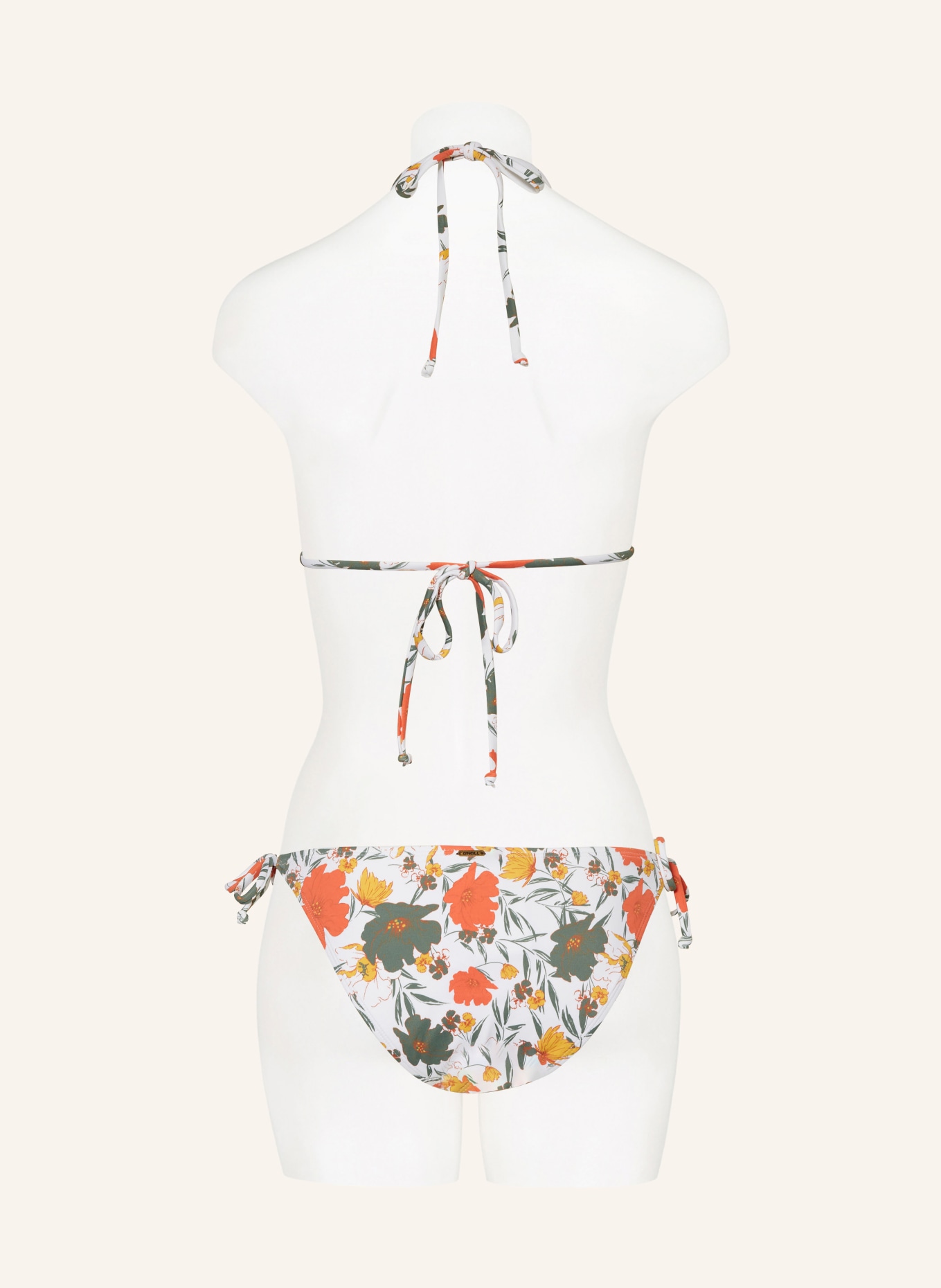O'NEILL Triangle bikini CAPRI BONDEY, Color: WHITE/ ORANGE/ KHAKI (Image 3)