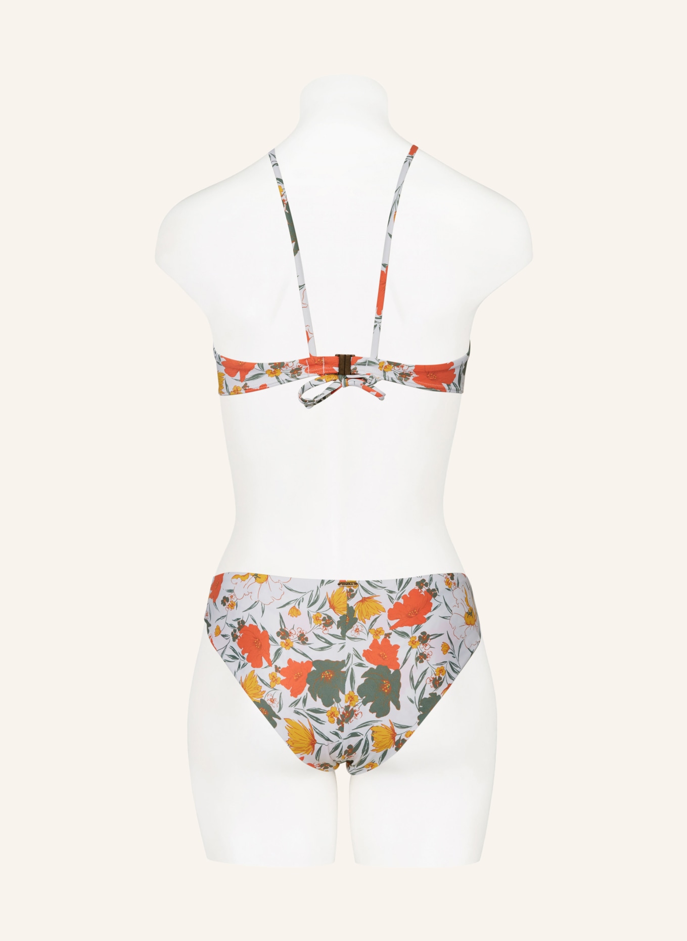 O'NEILL Bralette bikini BAAY MAOI, Color: WHITE/ GREEN/ ORANGE (Image 4)