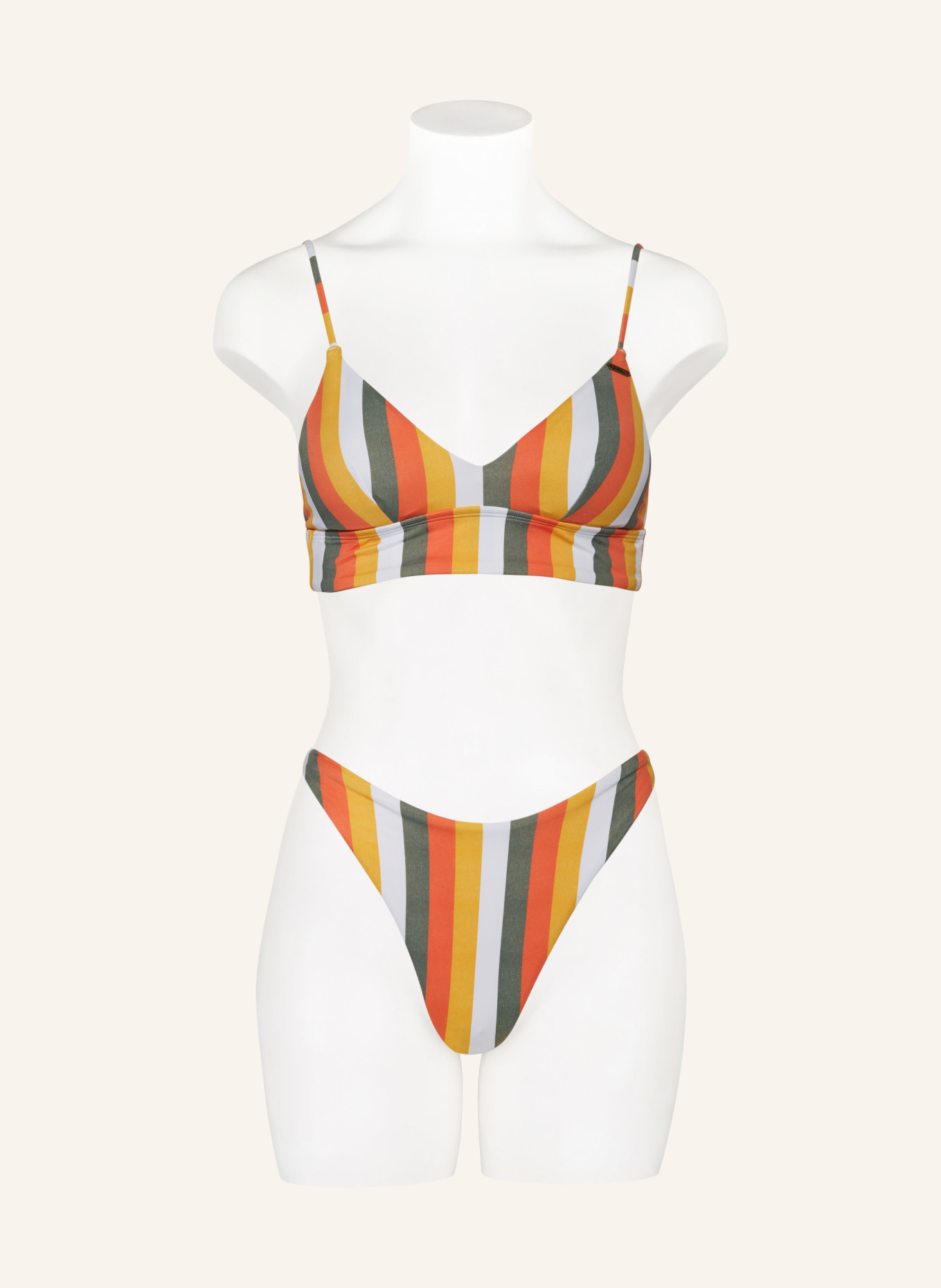 O'NEILL Bralette bikini WAVE SKYE, Color: ORANGE/ WHITE/ OLIVE (Image 2)