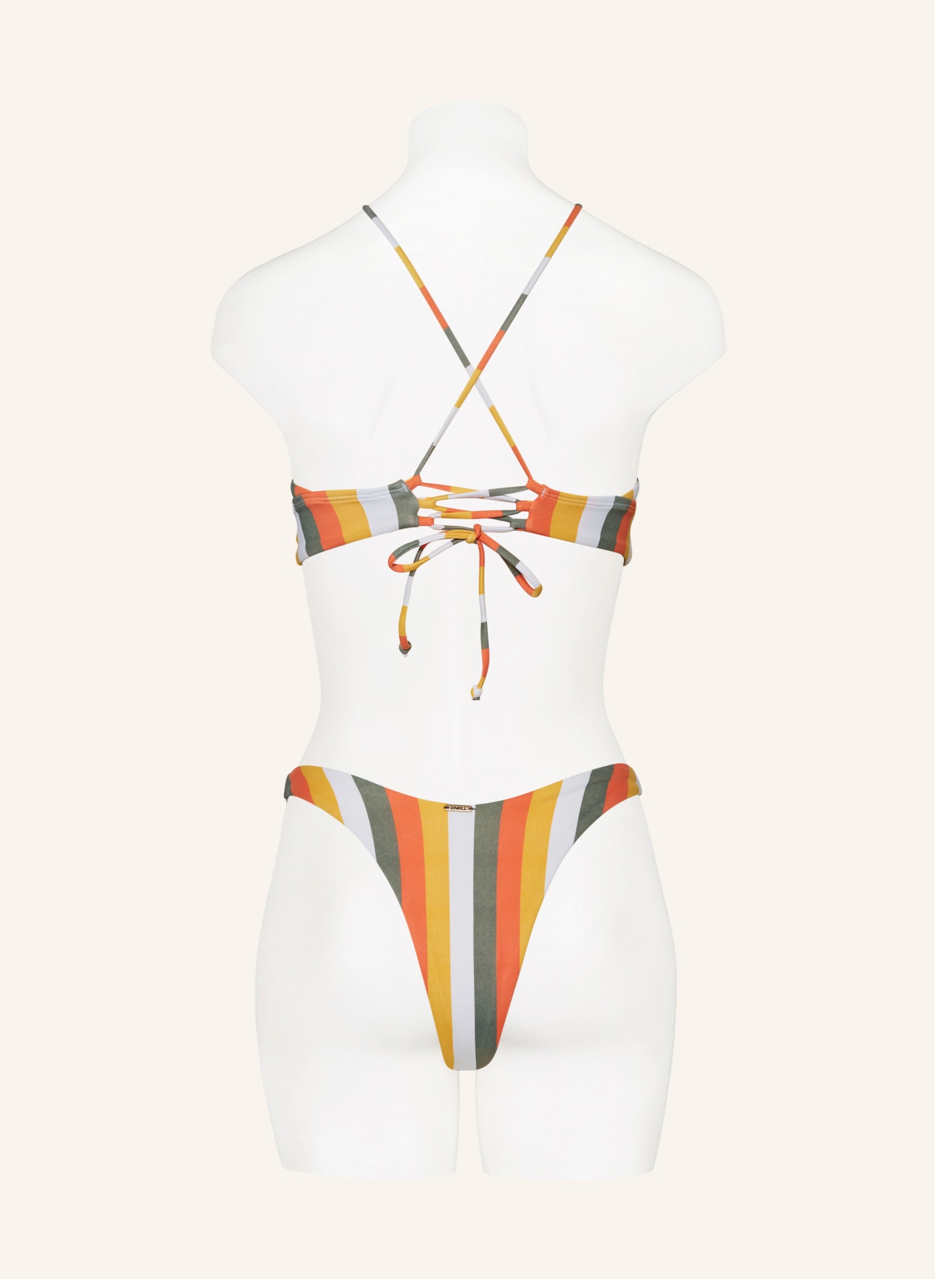 O'NEILL Bralette bikini WAVE SKYE, Color: ORANGE/ WHITE/ OLIVE (Image 4)
