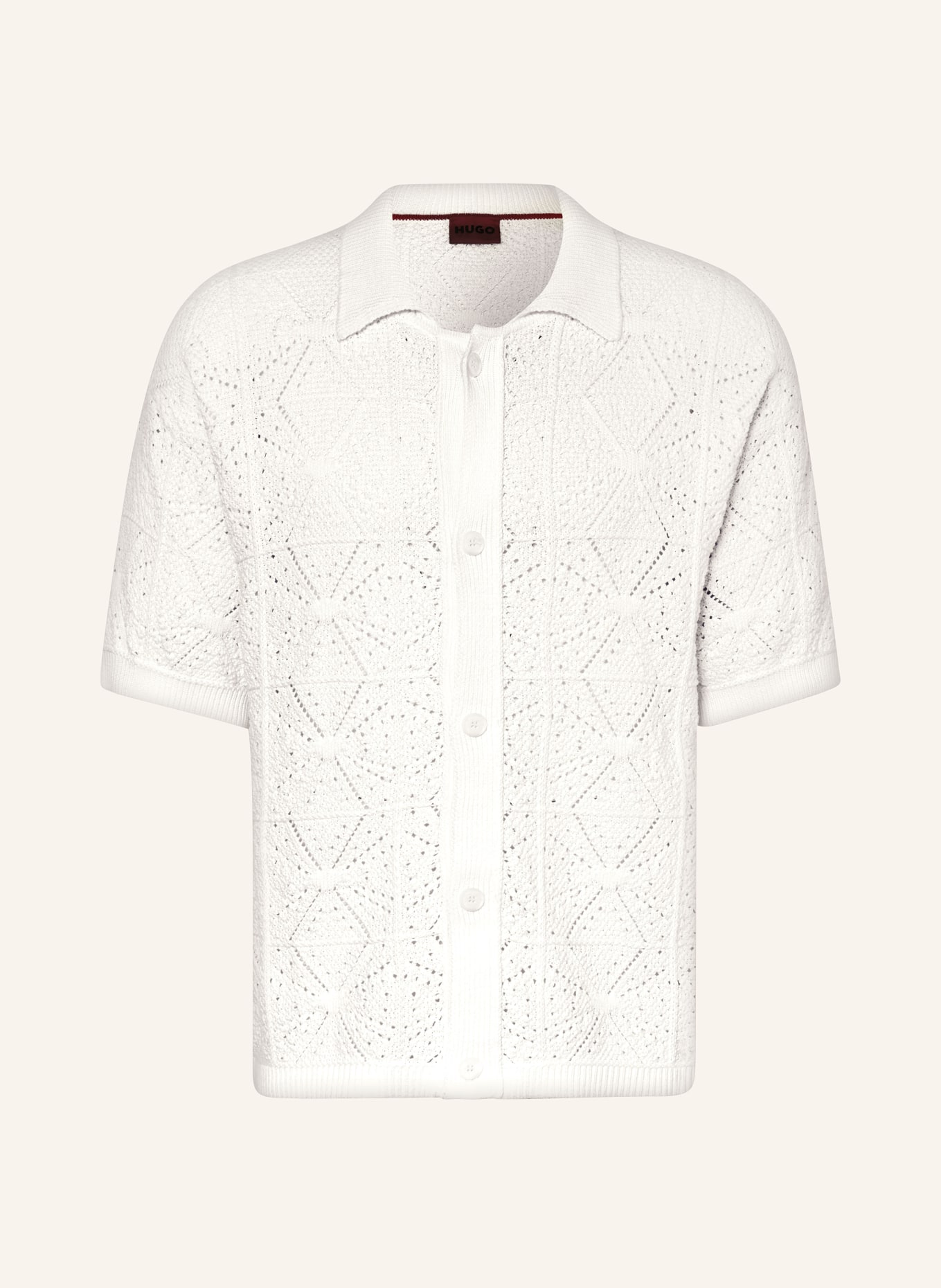 HUGO Short sleeve shirt SAMMP regular fit, Color: WHITE (Image 1)