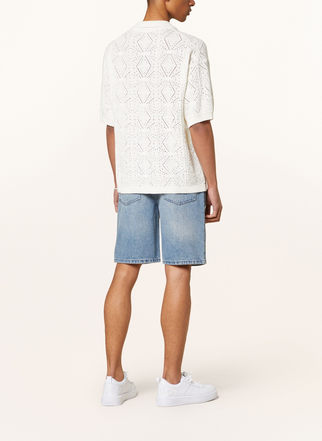 HUGO Short sleeve shirt SAMMP regular fit, Color: WHITE (Image 3)