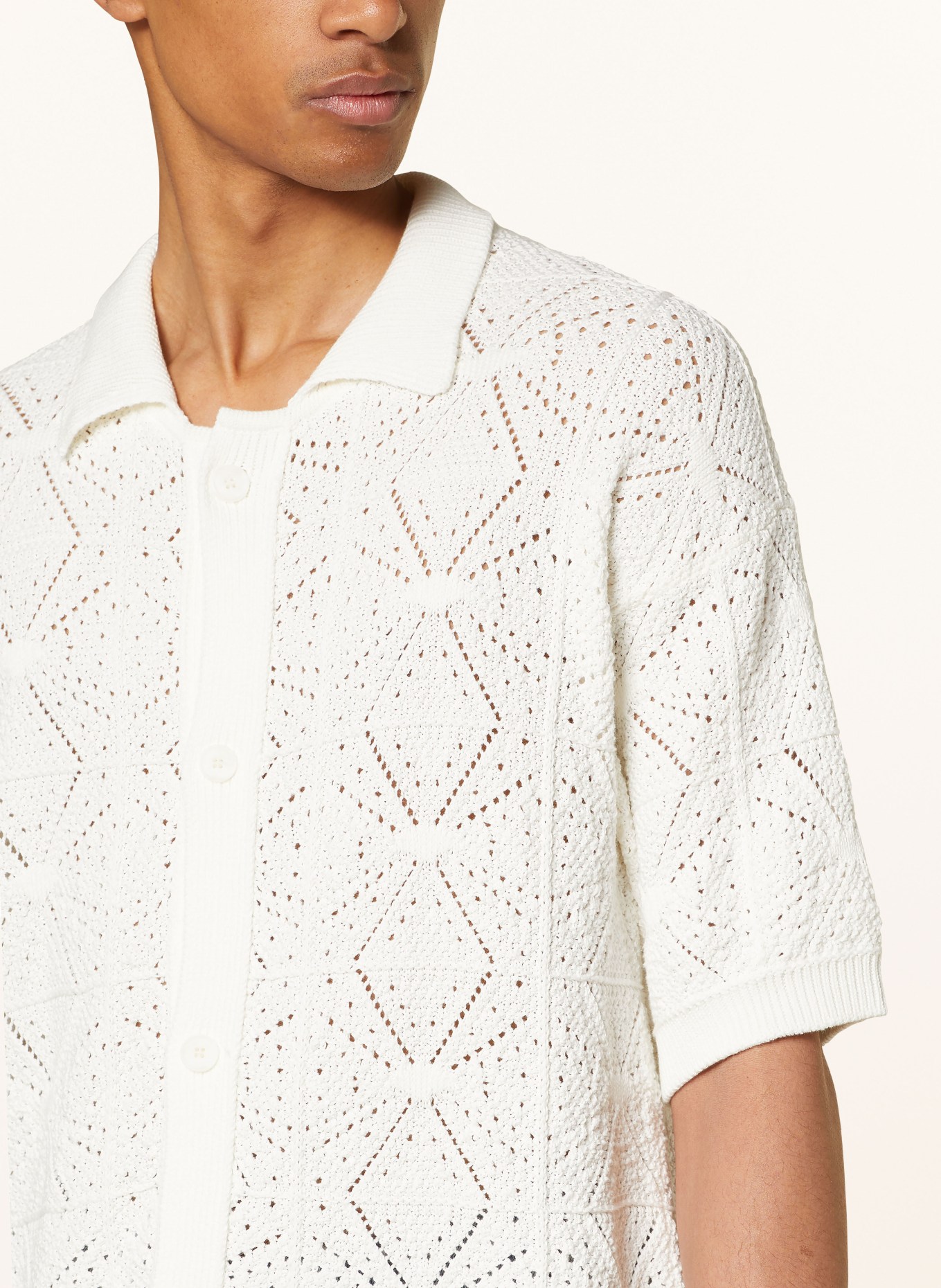 HUGO Short sleeve shirt SAMMP regular fit, Color: WHITE (Image 4)