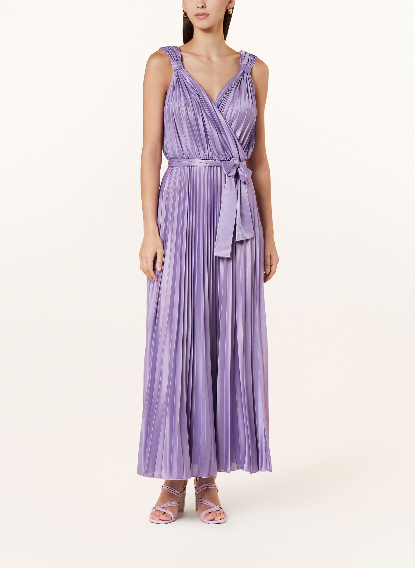 MAX & Co. Pleated dress RAFFA made of satin, Color: LIGHT PURPLE (Image 2)