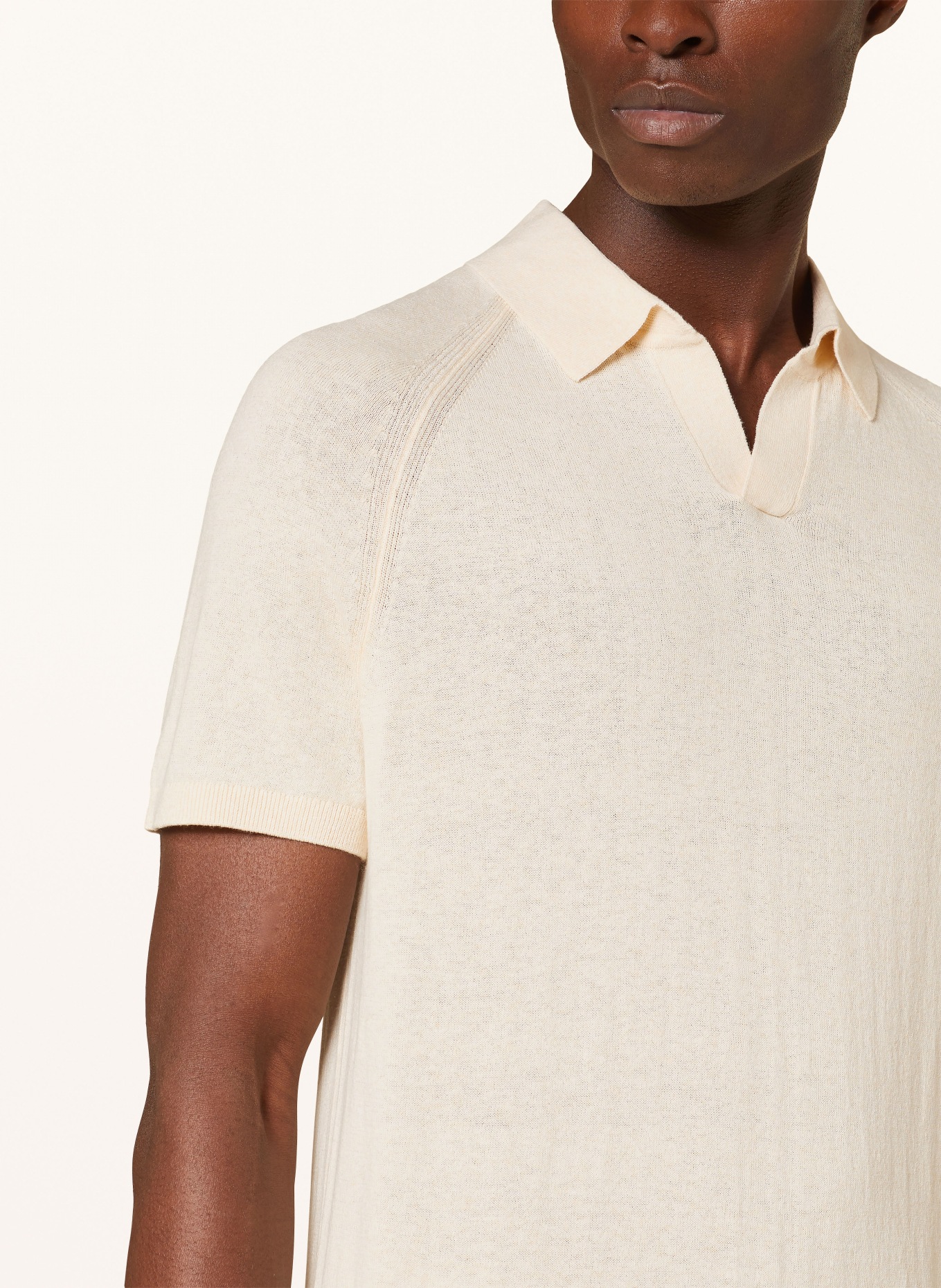 OLYMP SIGNATURE Strick-Poloshirt, Farbe: WEISS (Bild 4)