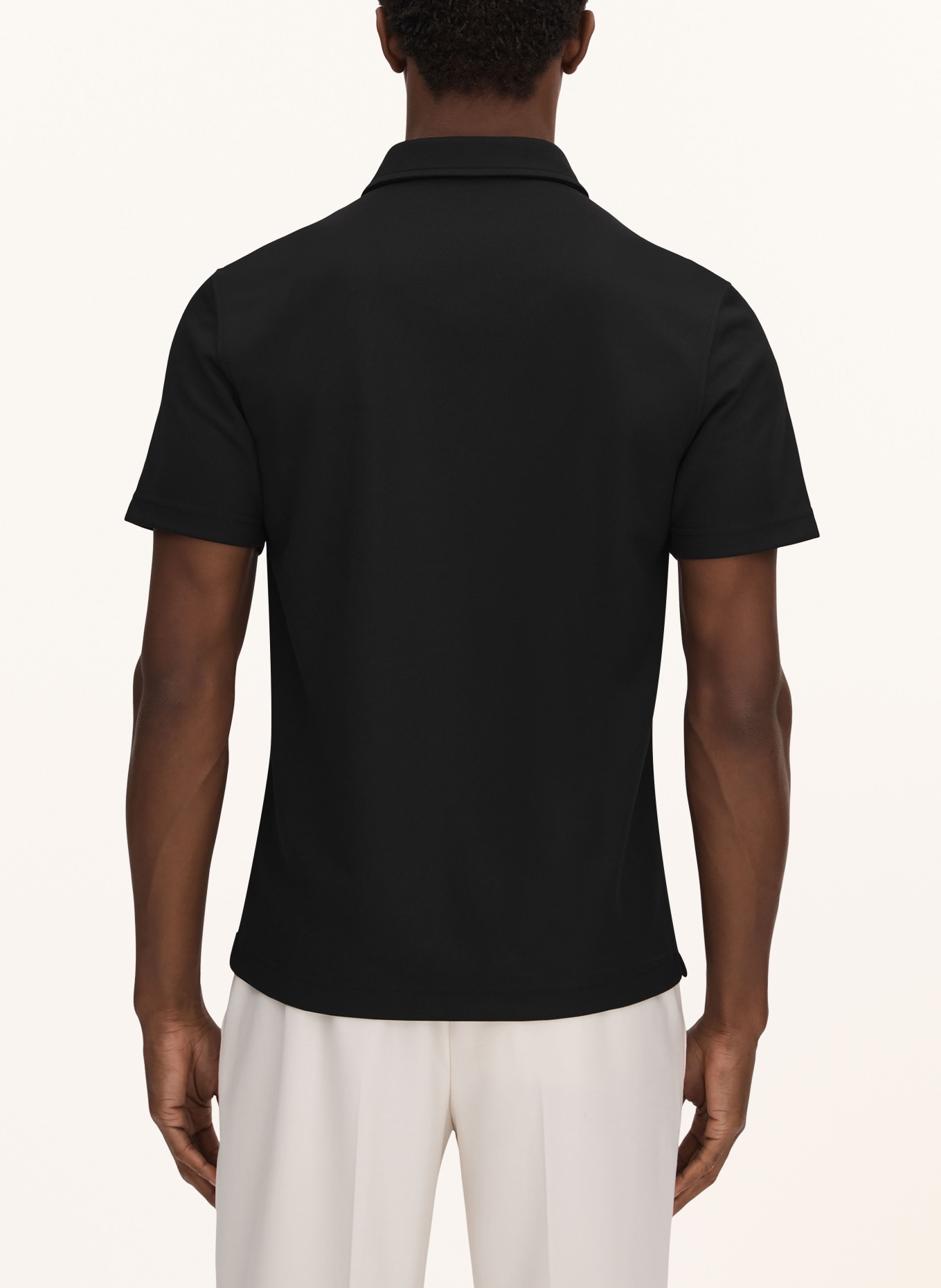 REISS Piqué polo shirt FLOYD, Color: BLACK (Image 3)
