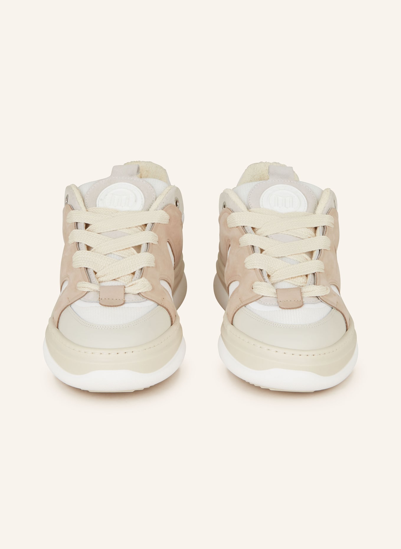 MASON GARMENTS Sneakers VENICE, Color: WHITE/ LIGHT GRAY/ LIGHT BROWN (Image 3)