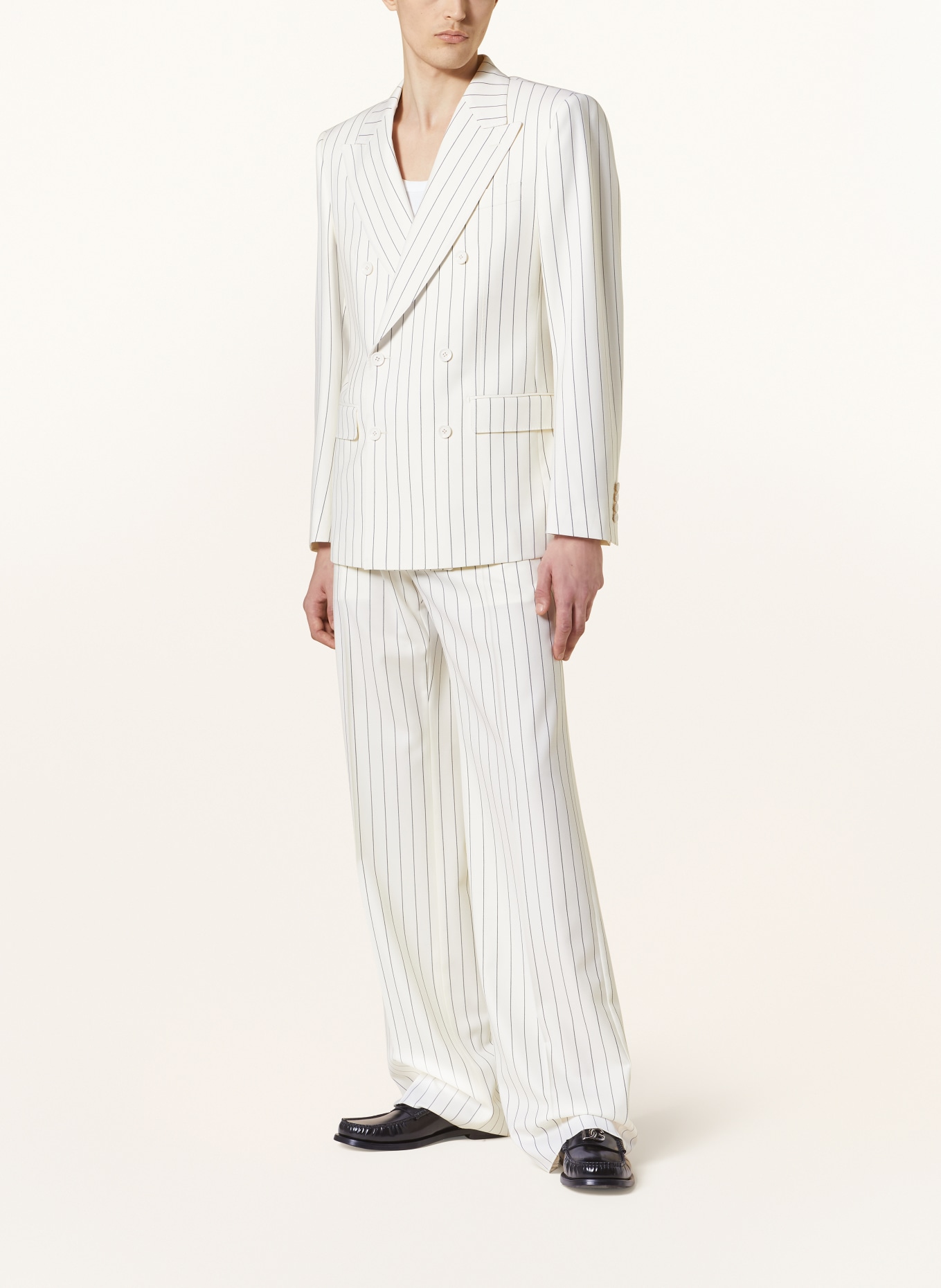 DOLCE & GABBANA Suit jacket extra slim fit with silk, Color: ECRU/ BLACK (Image 2)