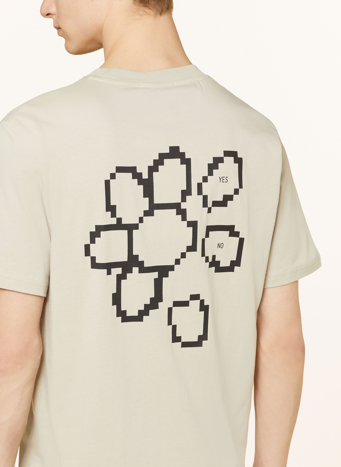 ARMEDANGELS T-shirt MAASO FLOWAA, Color: BEIGE (Image 4)