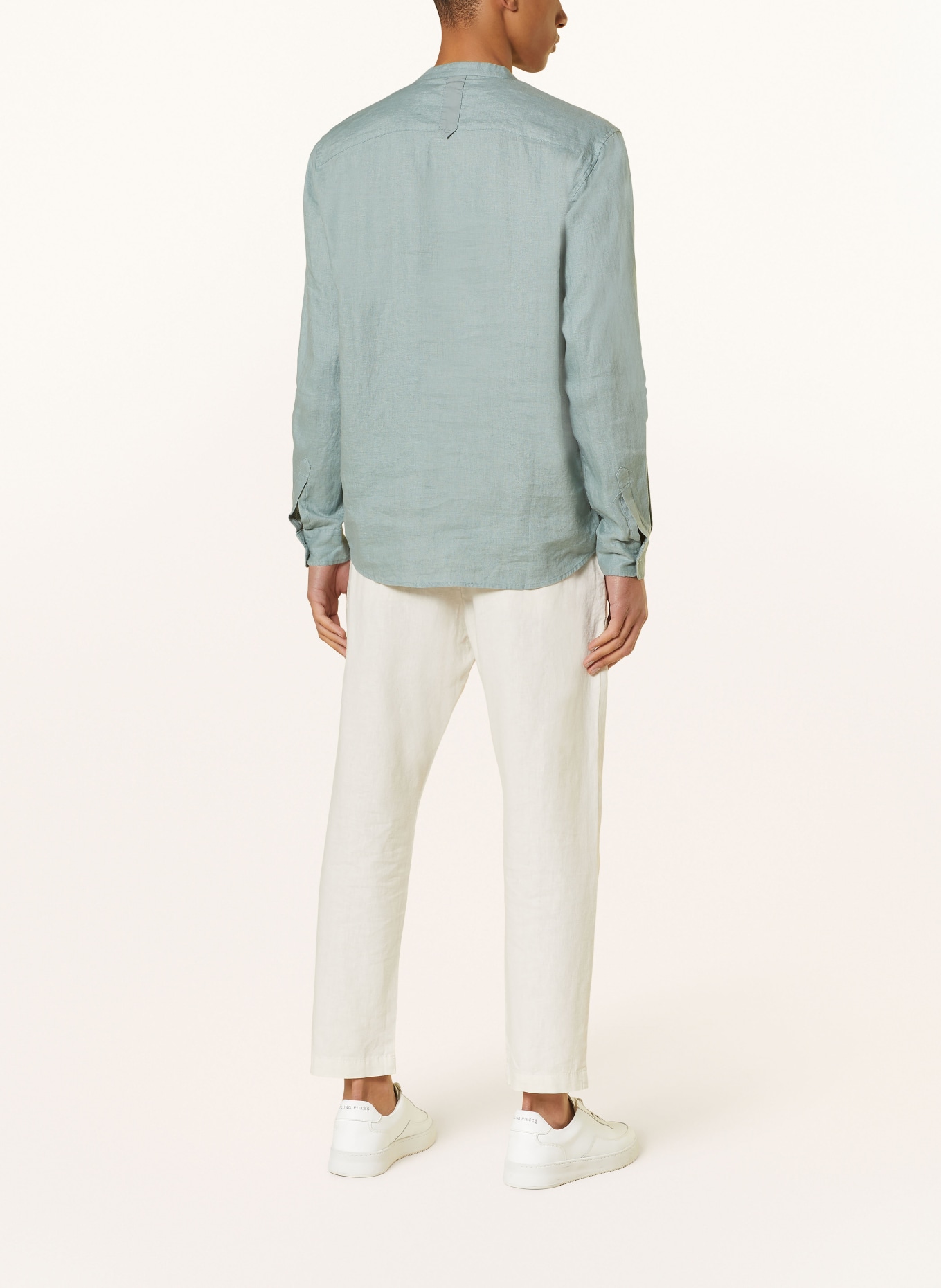 MOS MOSH Gallery Linen shirt MMGTHEO regular fit, Color: TEAL (Image 3)