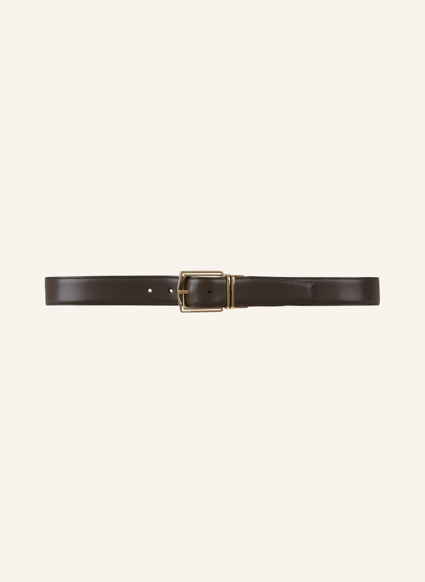 ZEGNA Leather belt, Color: DARK BROWN (Image 2)