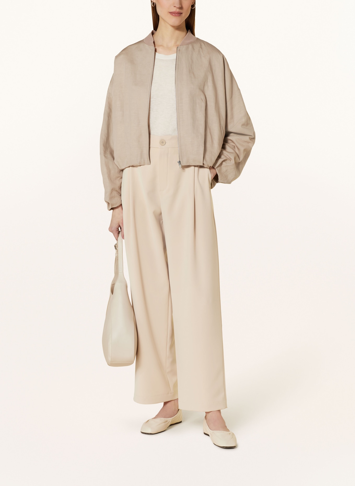 ROSSI Wide leg trousers ROBIN, Color: BEIGE (Image 2)