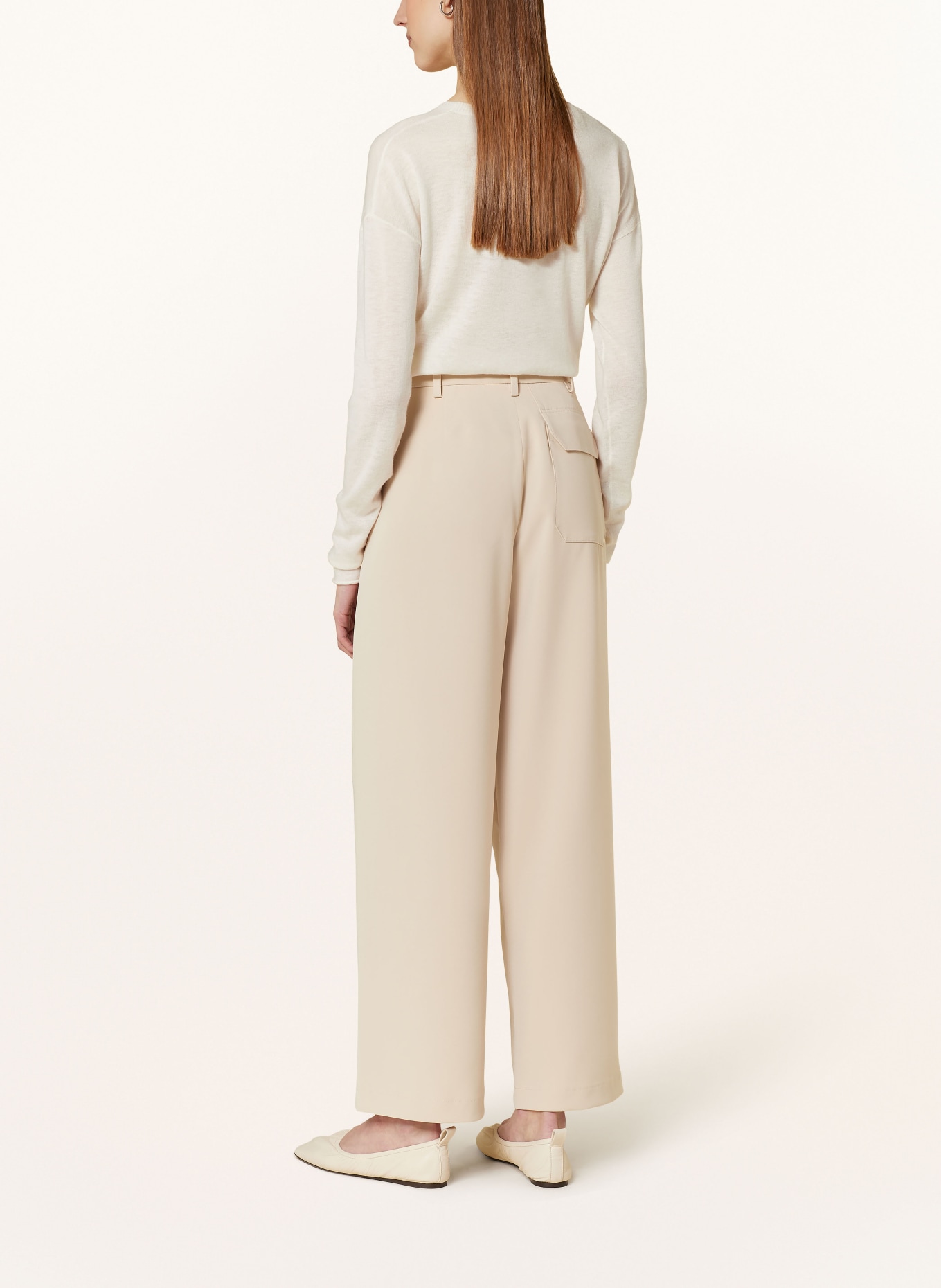 ROSSI Wide leg trousers ROBIN, Color: BEIGE (Image 3)