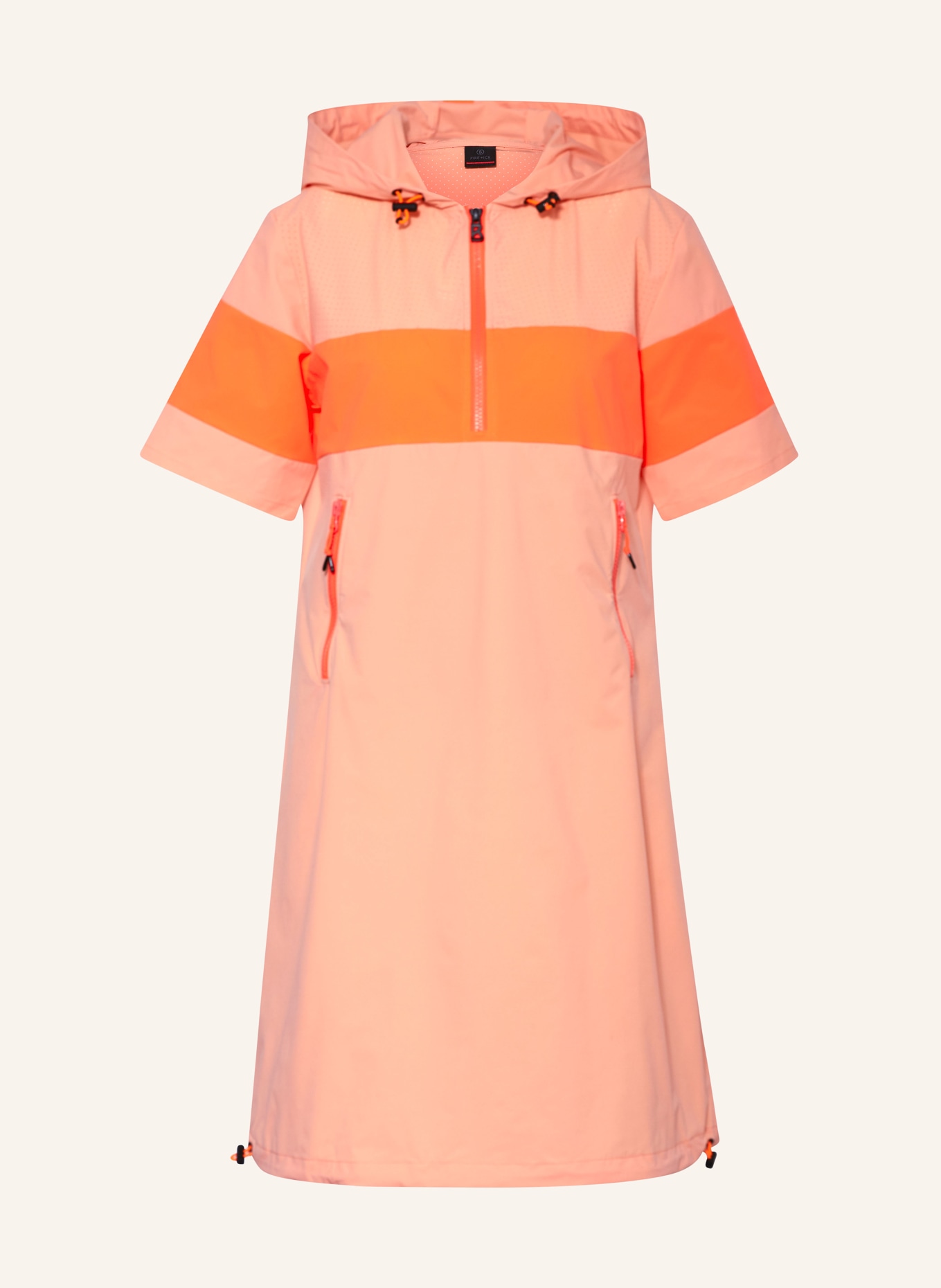 FIRE+ICE Outdoor dress VALERIE, Color: SALMON/ NEON ORANGE (Image 1)