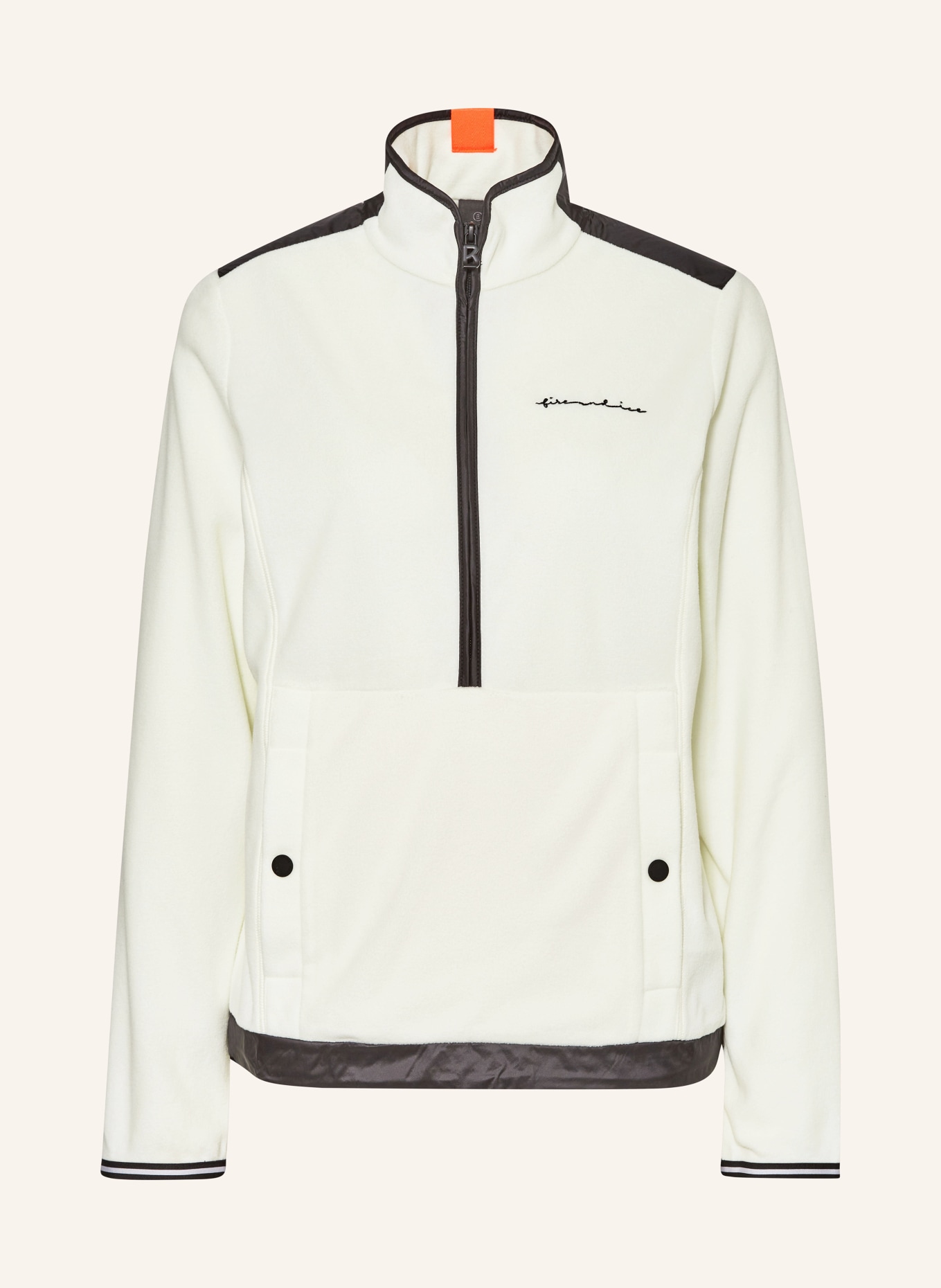 FIRE+ICE Fleece half-zip sweater CADDY, Color: WHITE/ BLACK (Image 1)