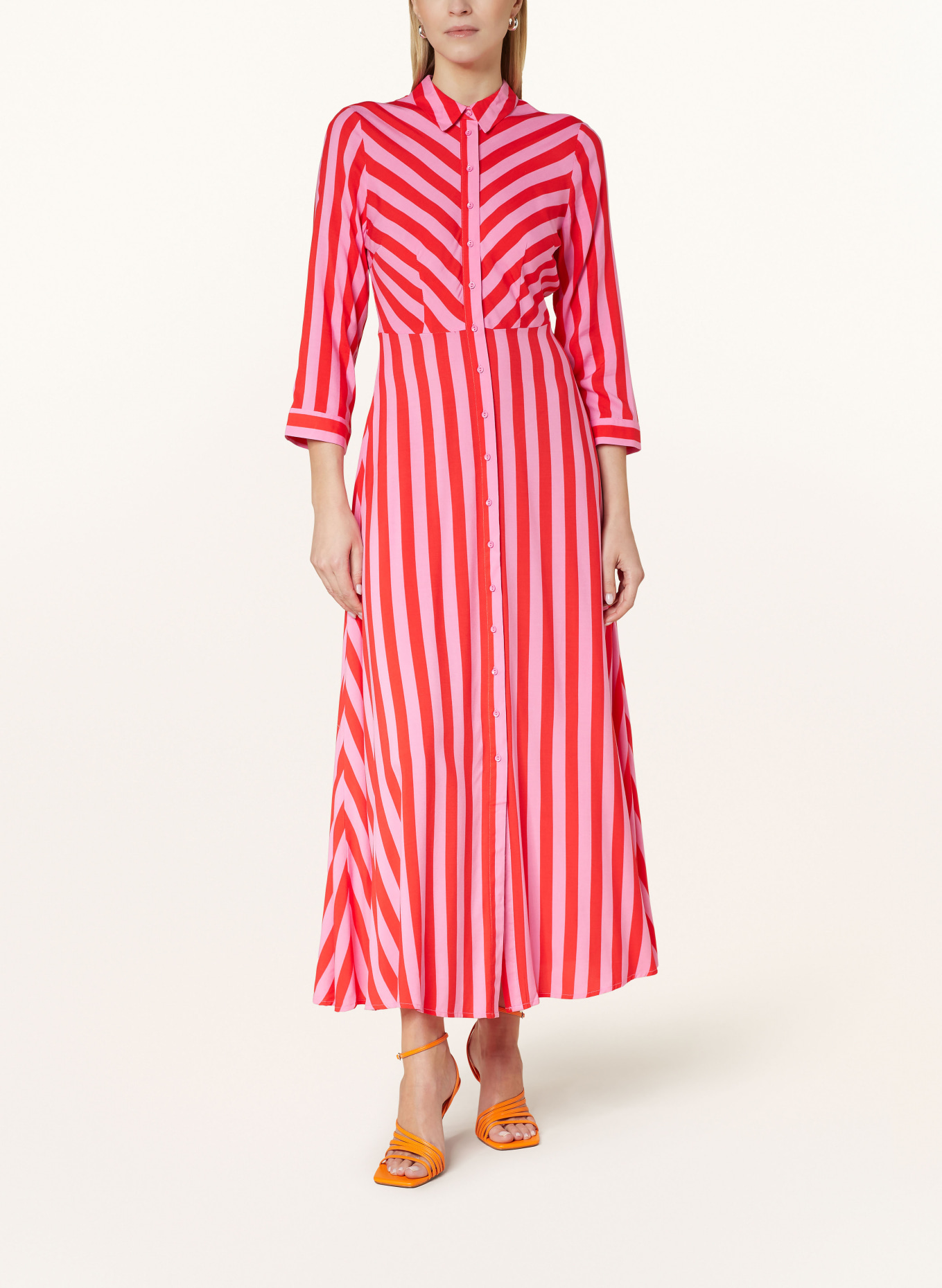 Y.A.S. Hemdblusenkleid: ROT / PINK