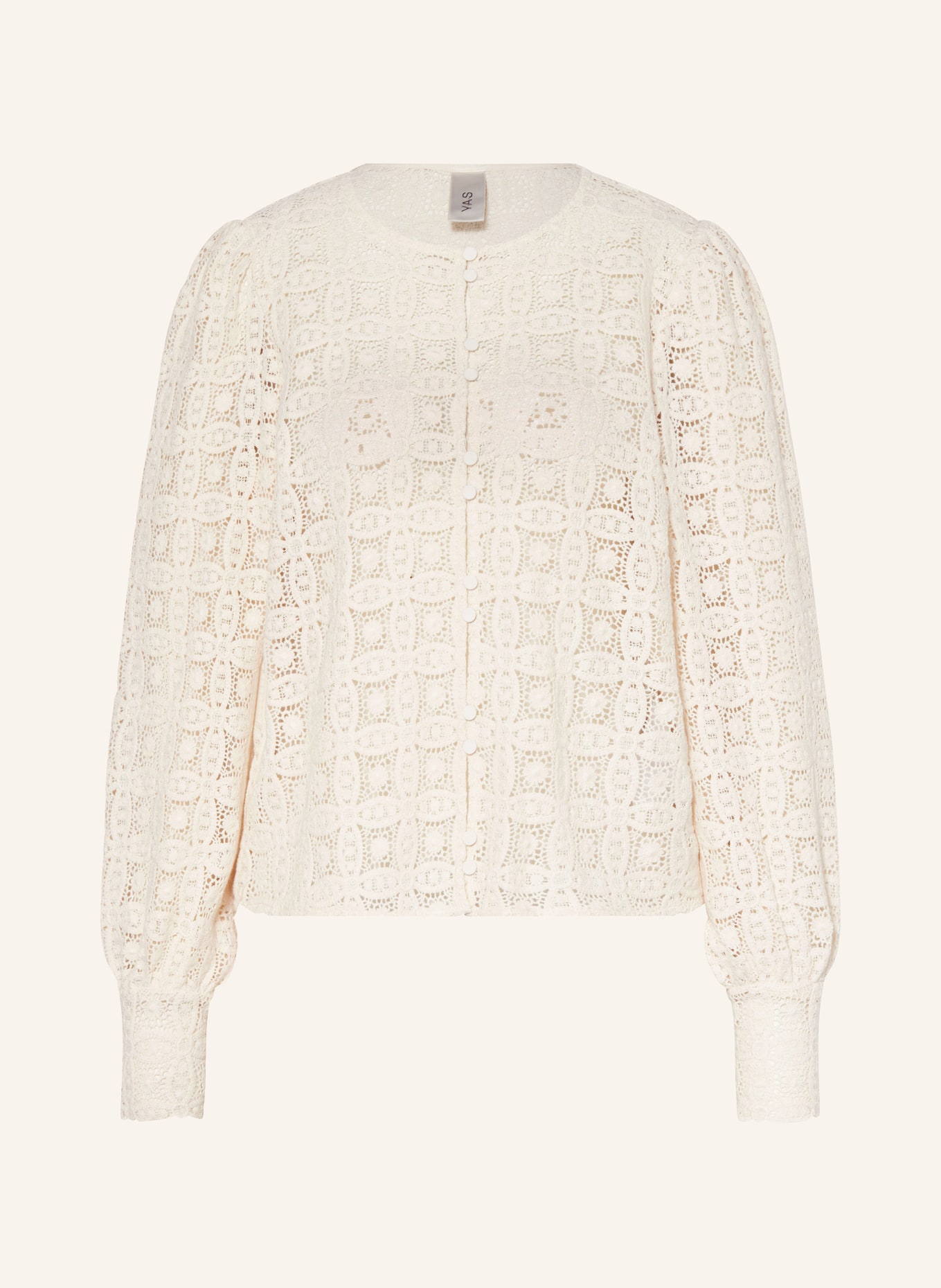 Y.A.S. Blouse made of broderie anglaise, Color: CREAM (Image 1)