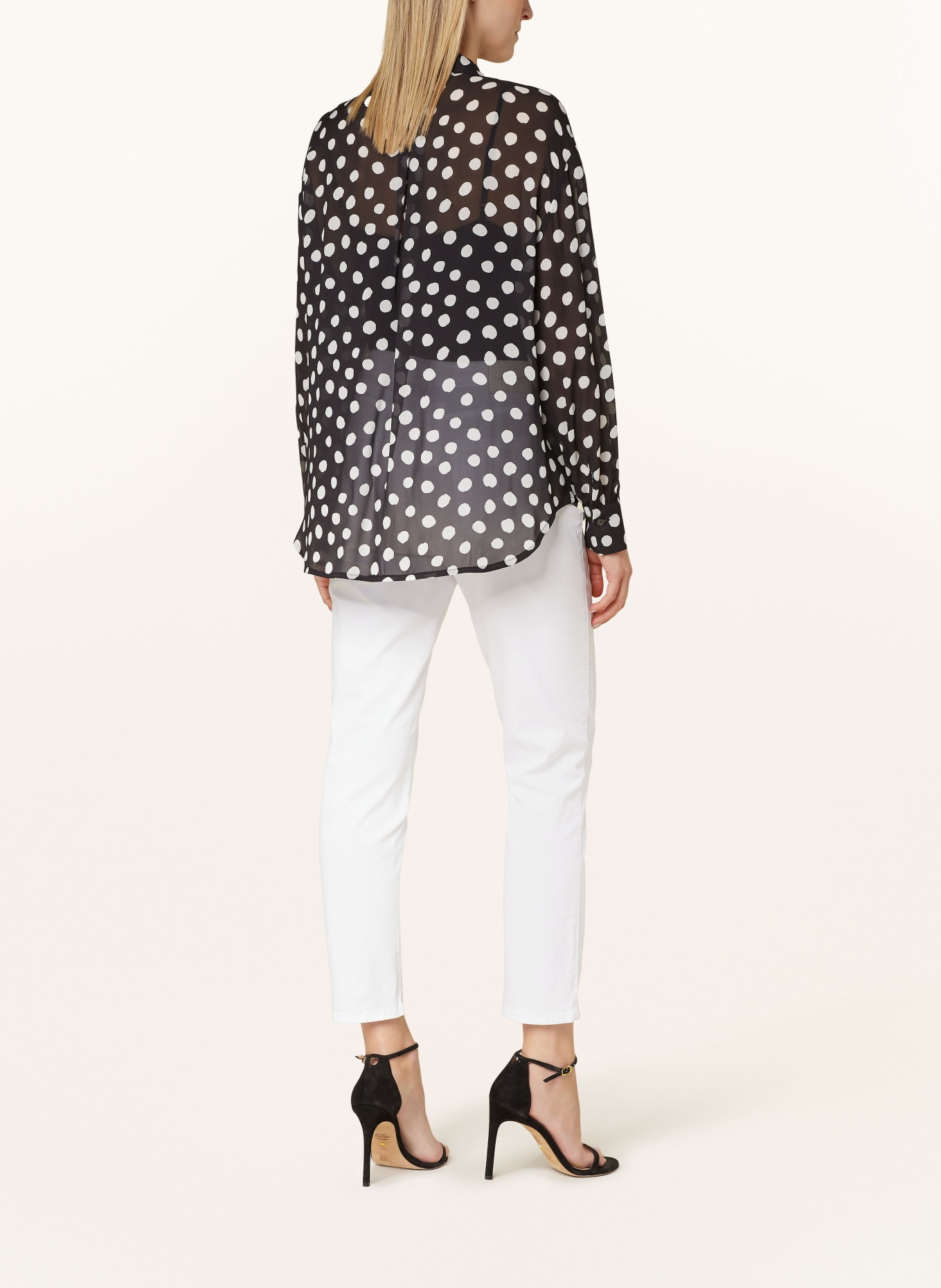 ETERNA 1863 Shirt blouse, Color: BLACK/ WHITE (Image 3)
