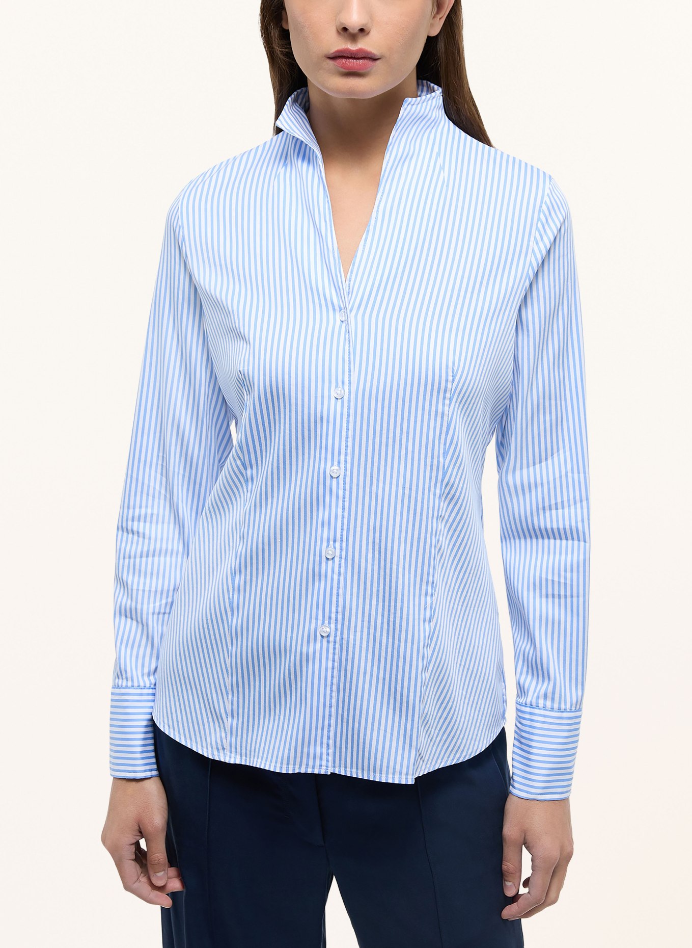 ETERNA Bluse, Farbe: HELLBLAU/ WEISS (Bild 2)