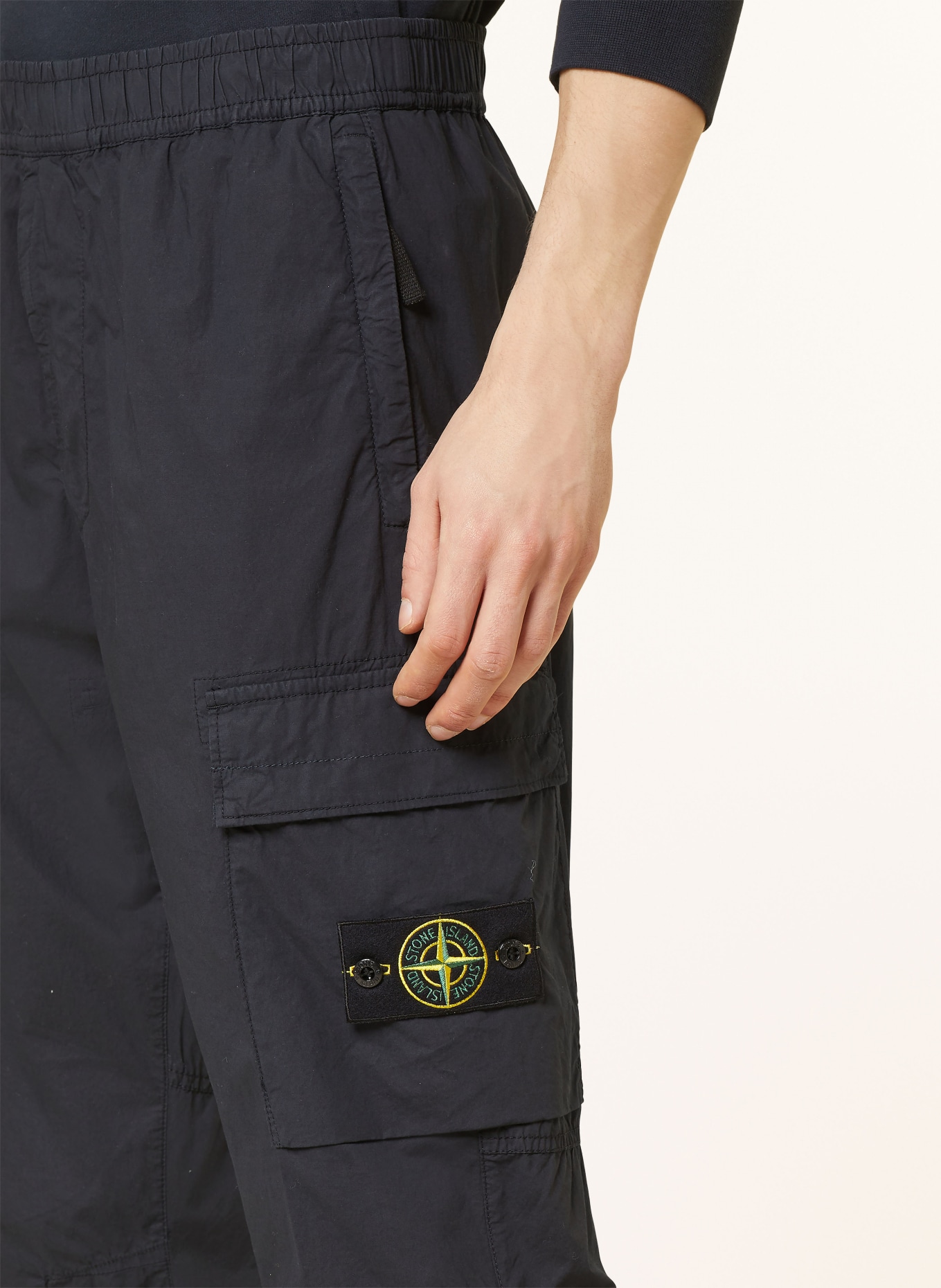 STONE ISLAND Cargohose Extra Slim Fit: DUNKELBLAU