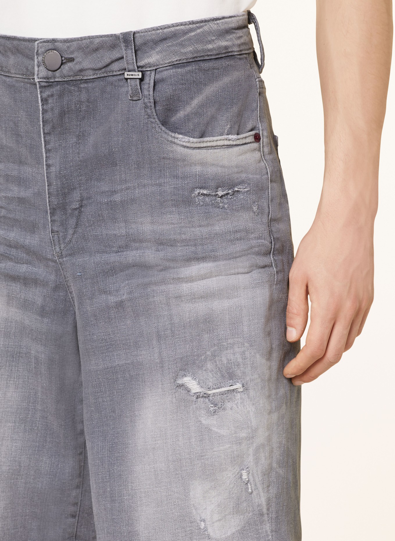 ELIAS RUMELIS Szorty jeansowe ERBAHAR, Kolor: 471 Dove Grey (Obrazek 5)