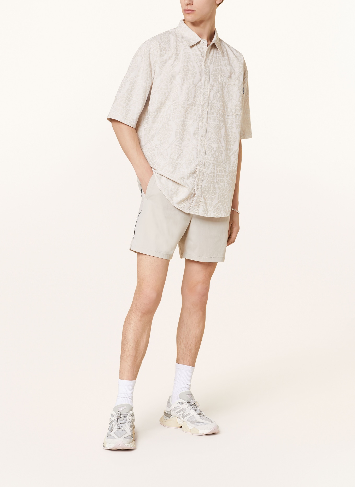 DAILY PAPER Short sleeve shirt ZURI comfort fit, Color: BEIGE (Image 2)
