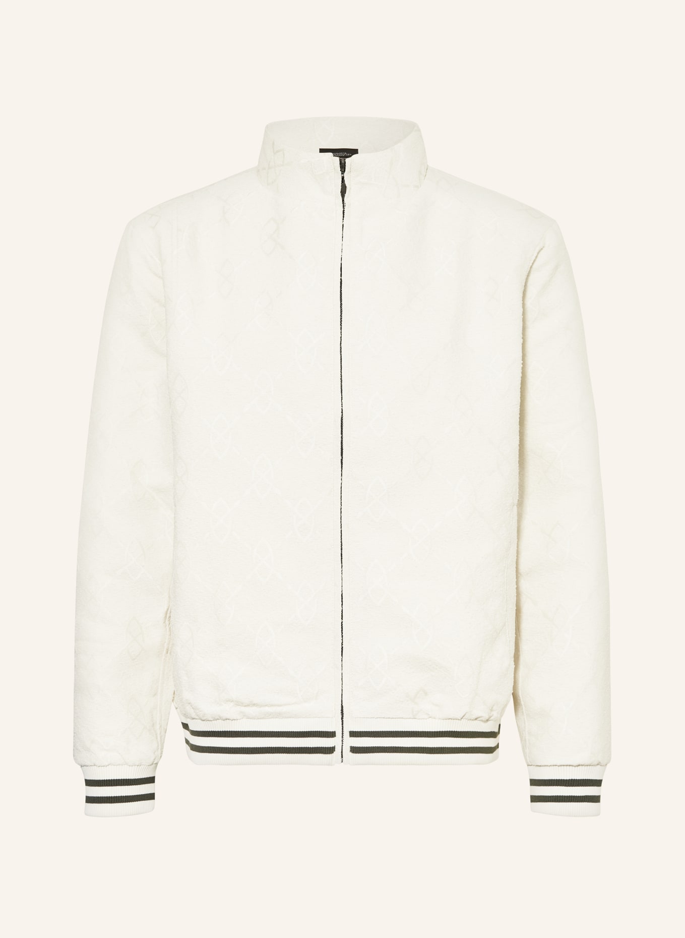 DAILY PAPER Bouclé bomber jacket SHAKIR, Color: WHITE (Image 1)