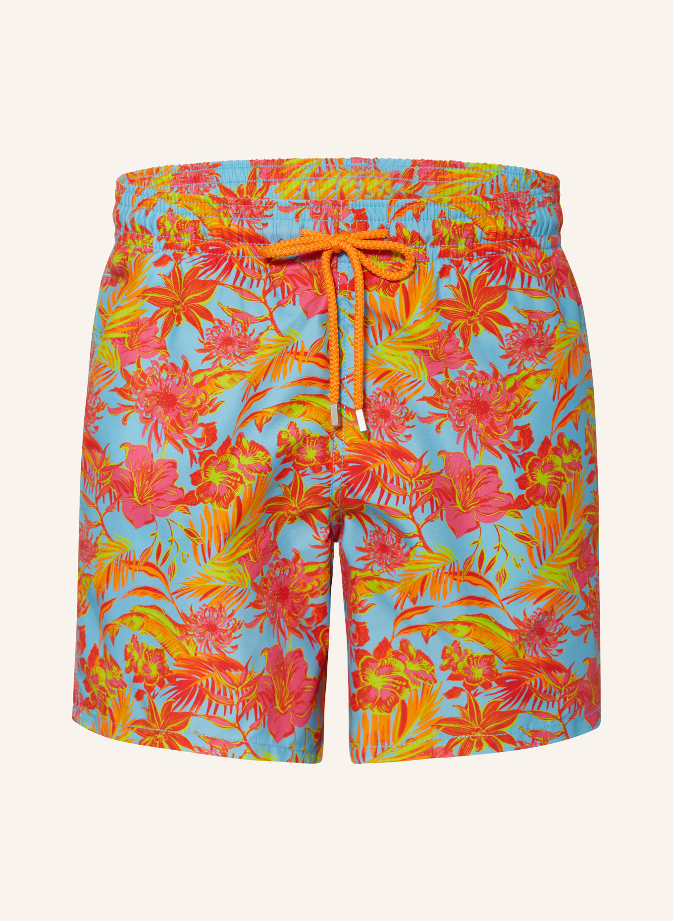 VILEBREQUIN Swim shorts MOOREA, Color: TURQUOISE/ RED/ YELLOW (Image 1)