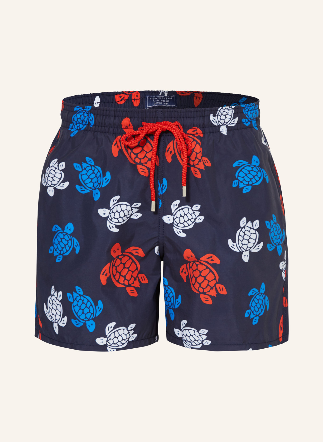 VILEBREQUIN Swim shorts MOOREA, Color: DARK BLUE/ RED/ WHITE (Image 1)