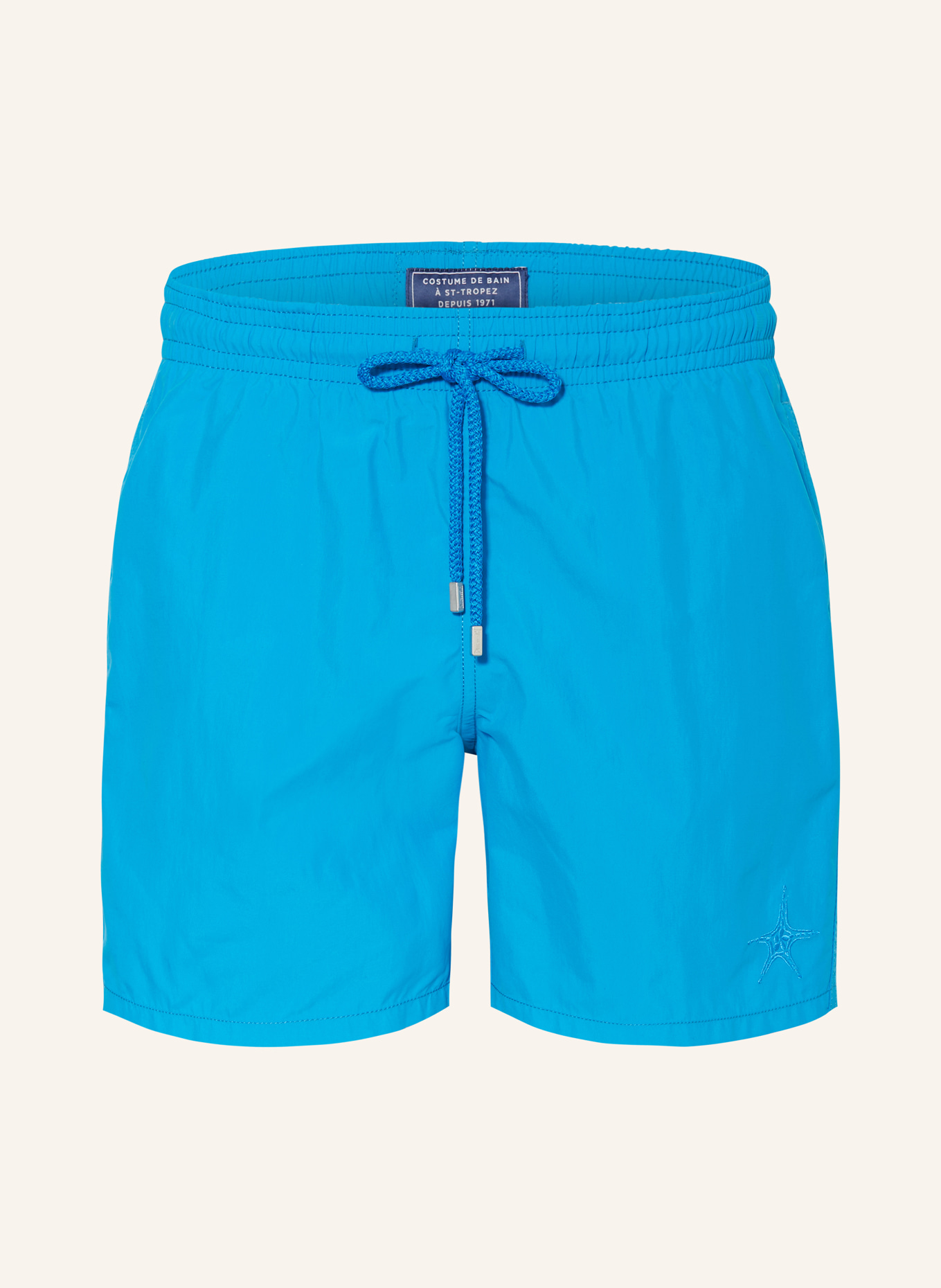 VILEBREQUIN Swim shorts MOOREA WATEREFFECT with water-activated print, Color: TURQUOISE (Image 1)
