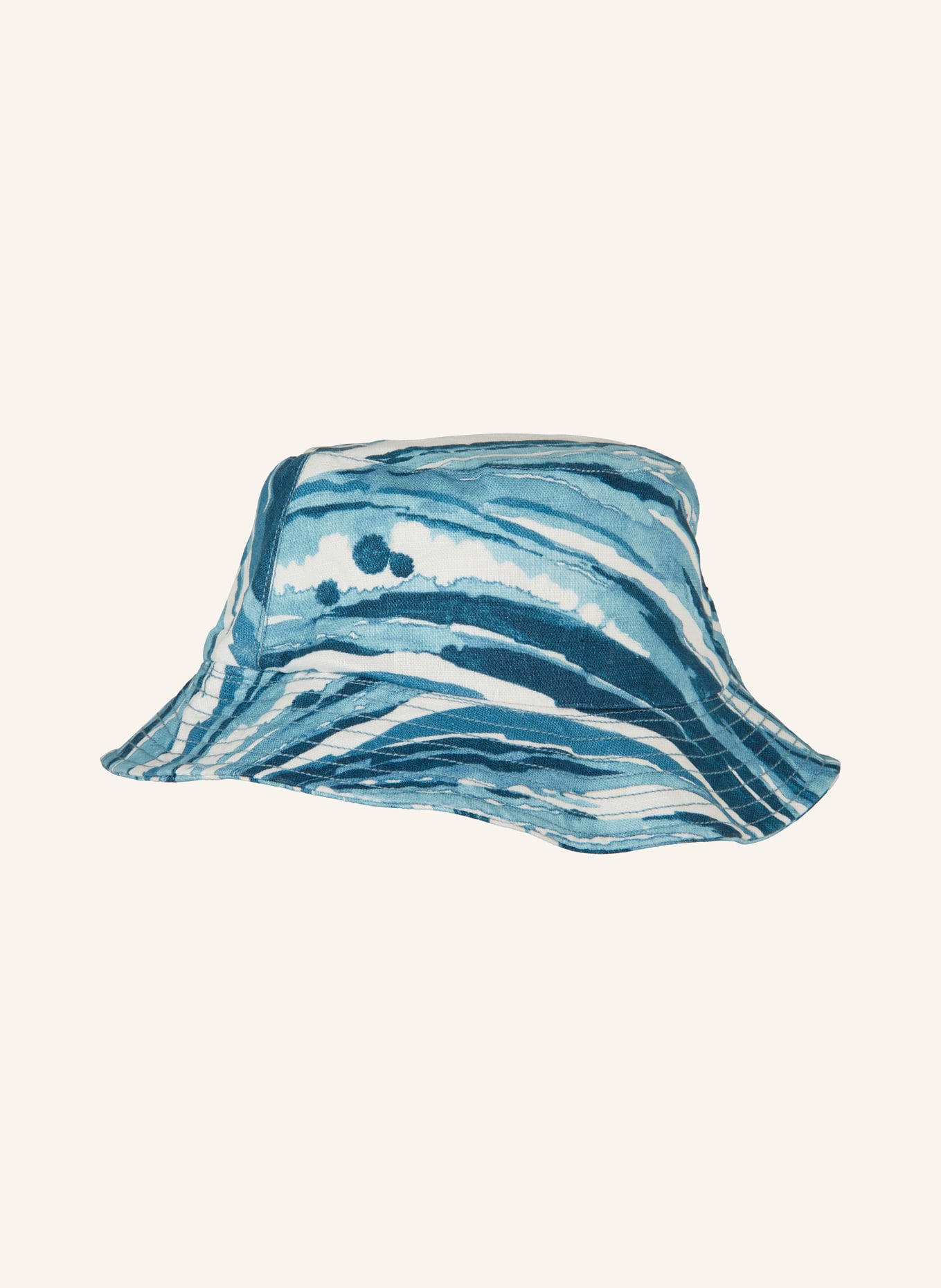 VILEBREQUIN Bucket hat BOHEME made of linen, Color: BLUE/ WHITE/ LIGHT BLUE (Image 2)