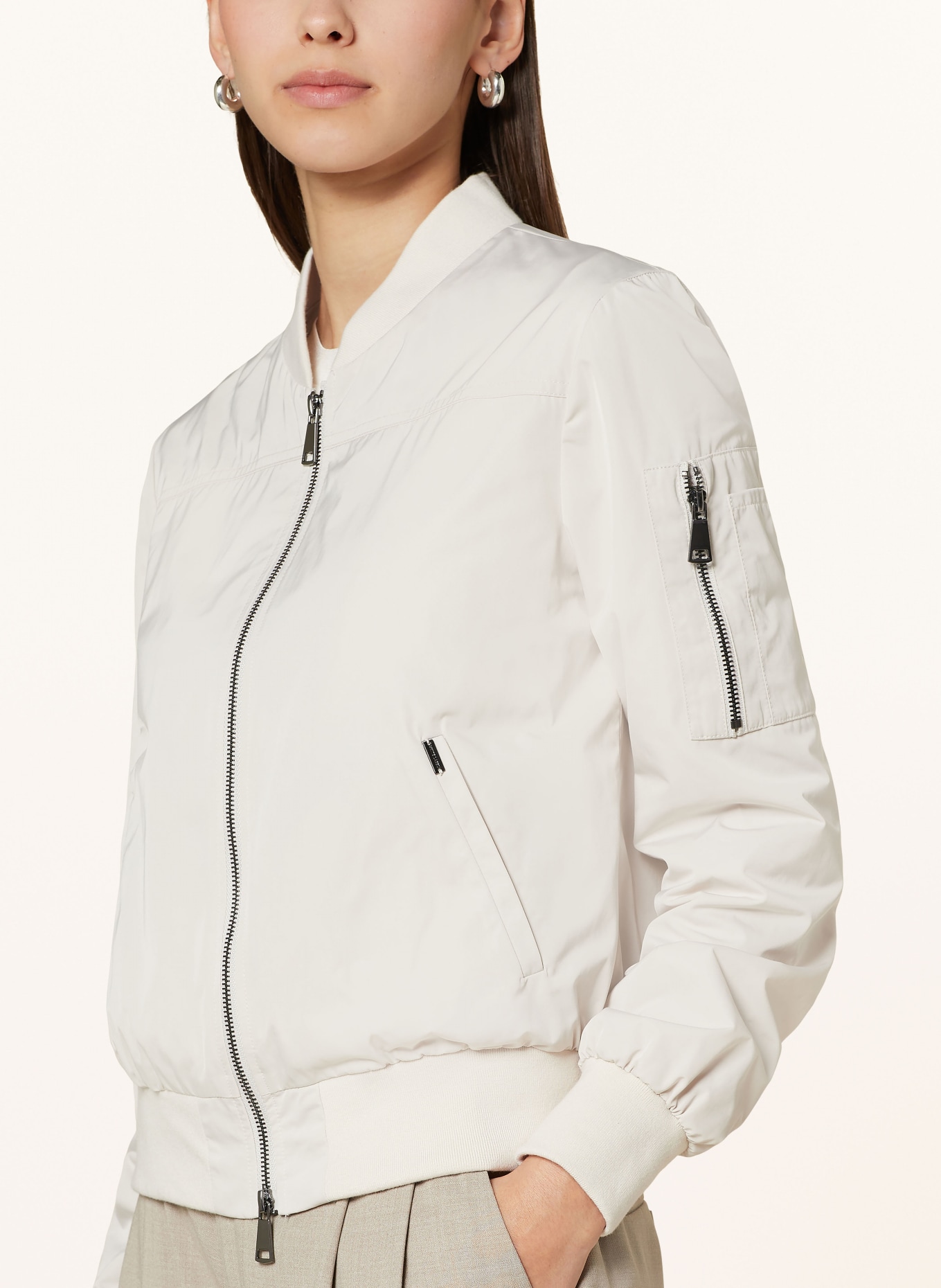 White Label Bomber jacket, Color: ECRU (Image 4)
