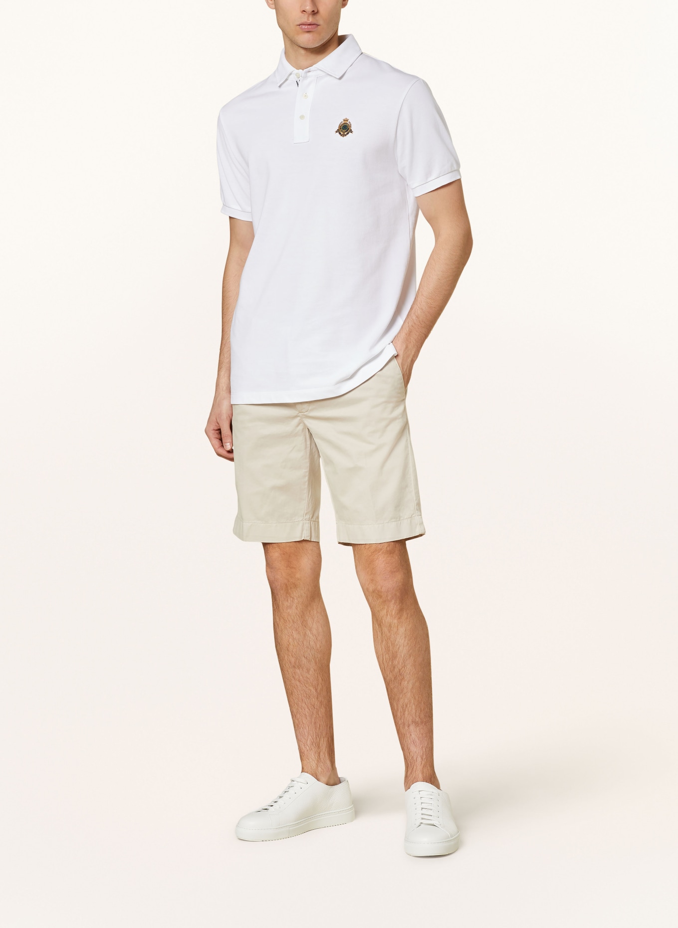 HACKETT LONDON Piqué polo shirt, Color: WHITE (Image 2)