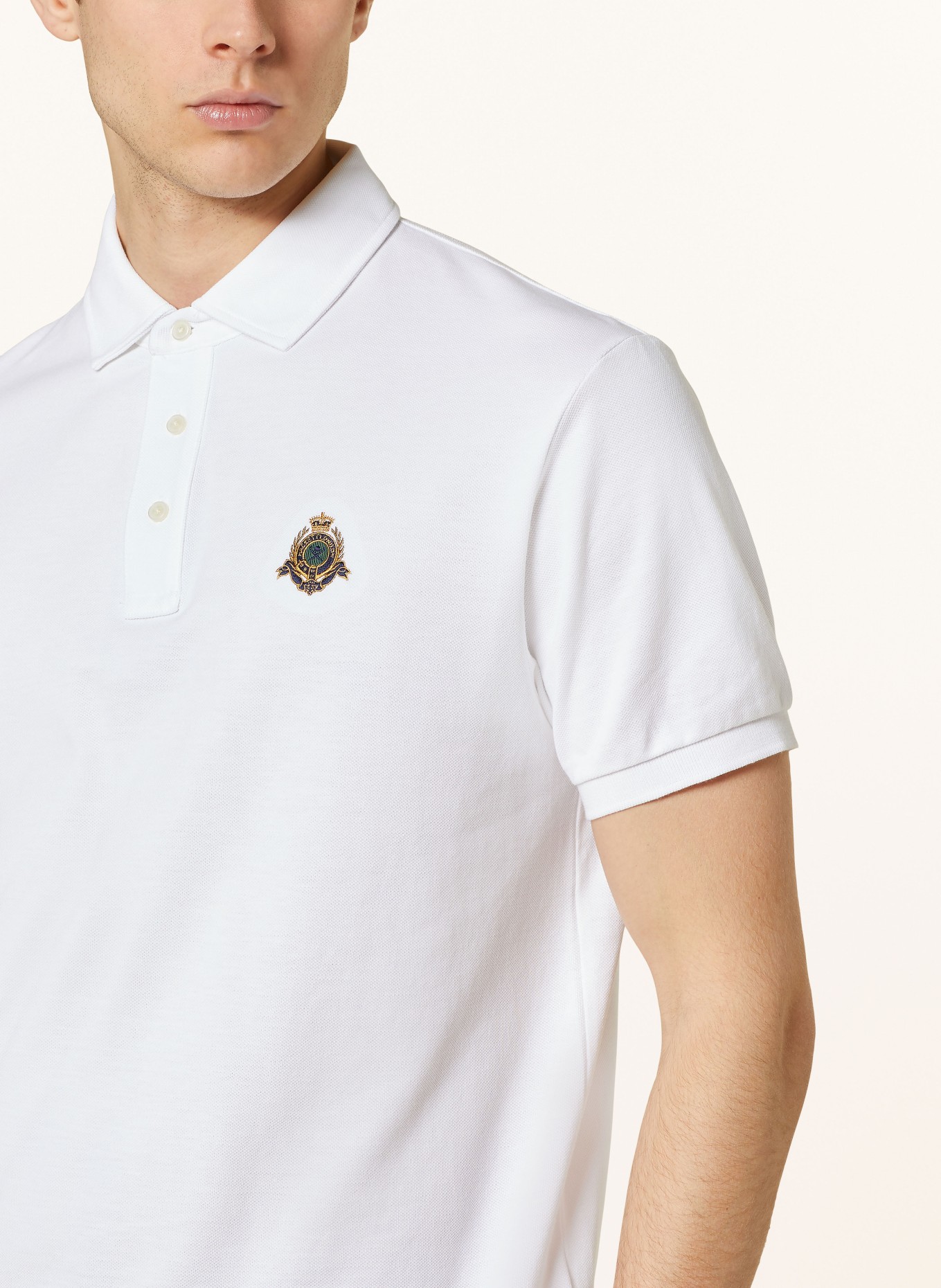 HACKETT LONDON Piqué polo shirt, Color: WHITE (Image 4)